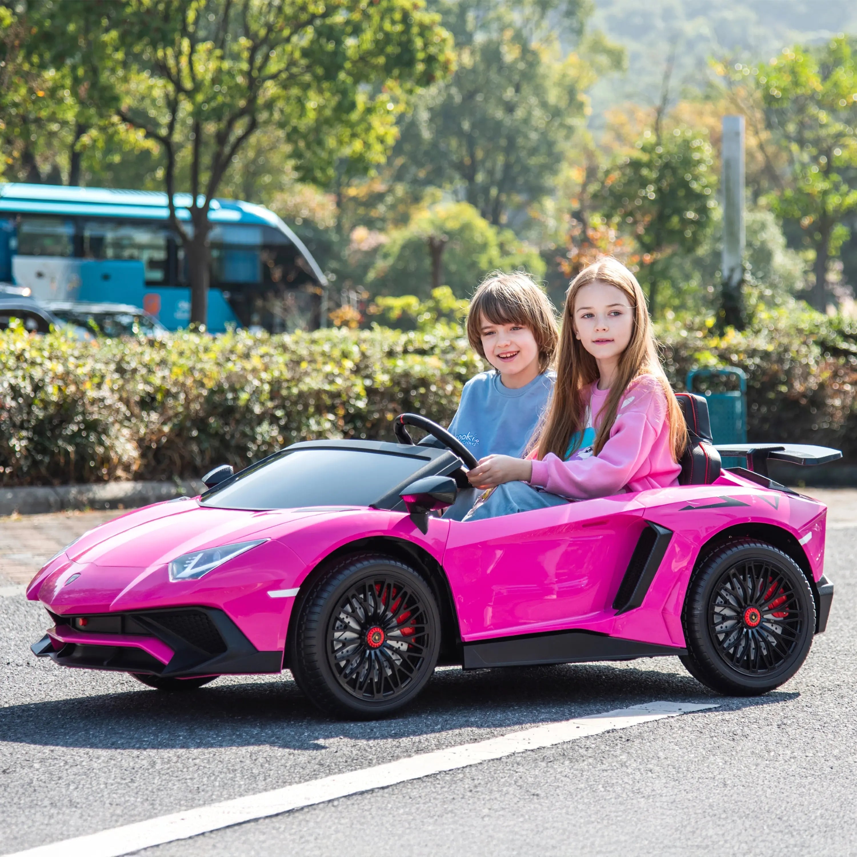 24v Lamborghini Aventador 2 Seater Ride On Car For Kids: Advanced Brushless Motor & Differential For High-octane Fun