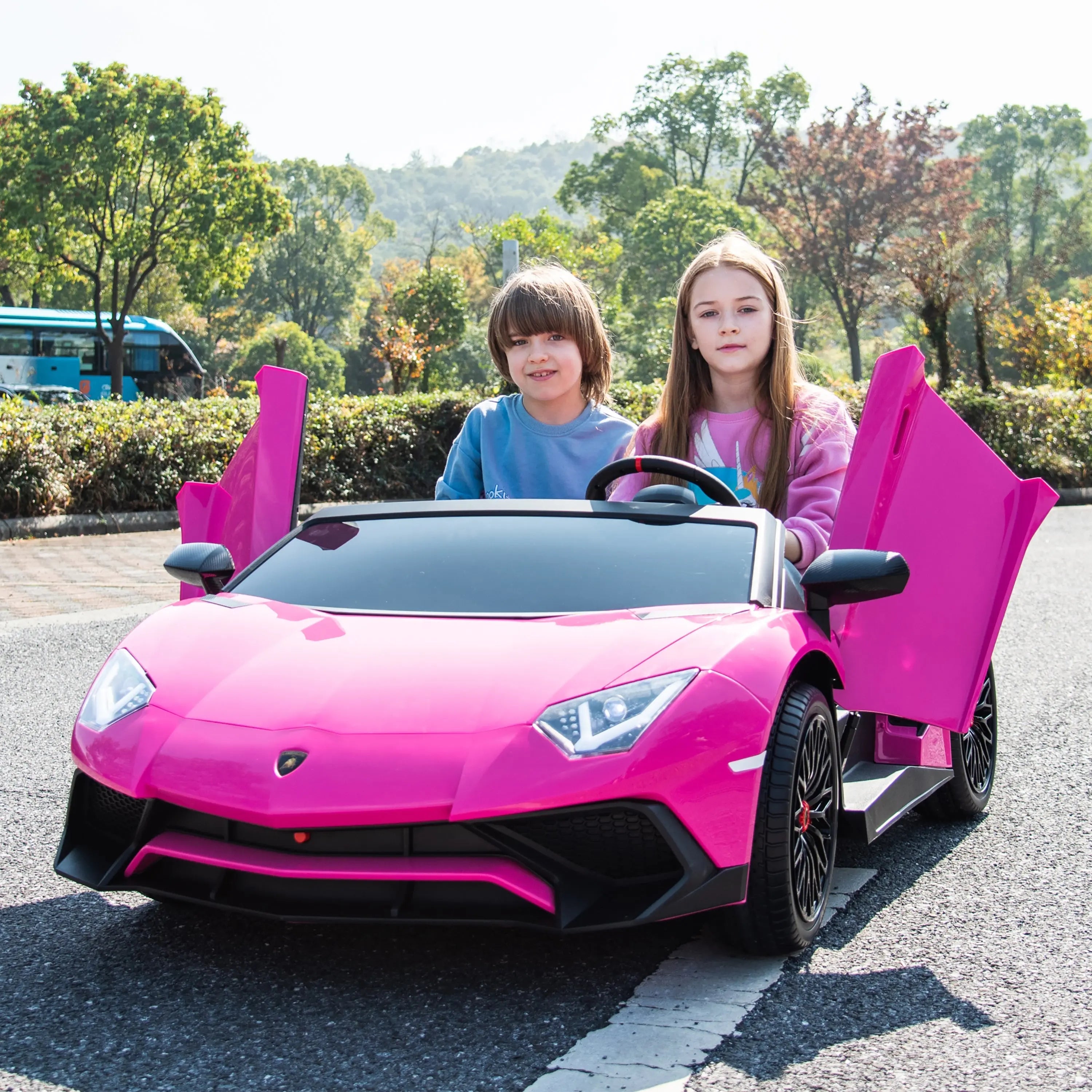 24v Lamborghini Aventador 2 Seater Ride On Car For Kids: Advanced Brushless Motor & Differential For High-octane Fun