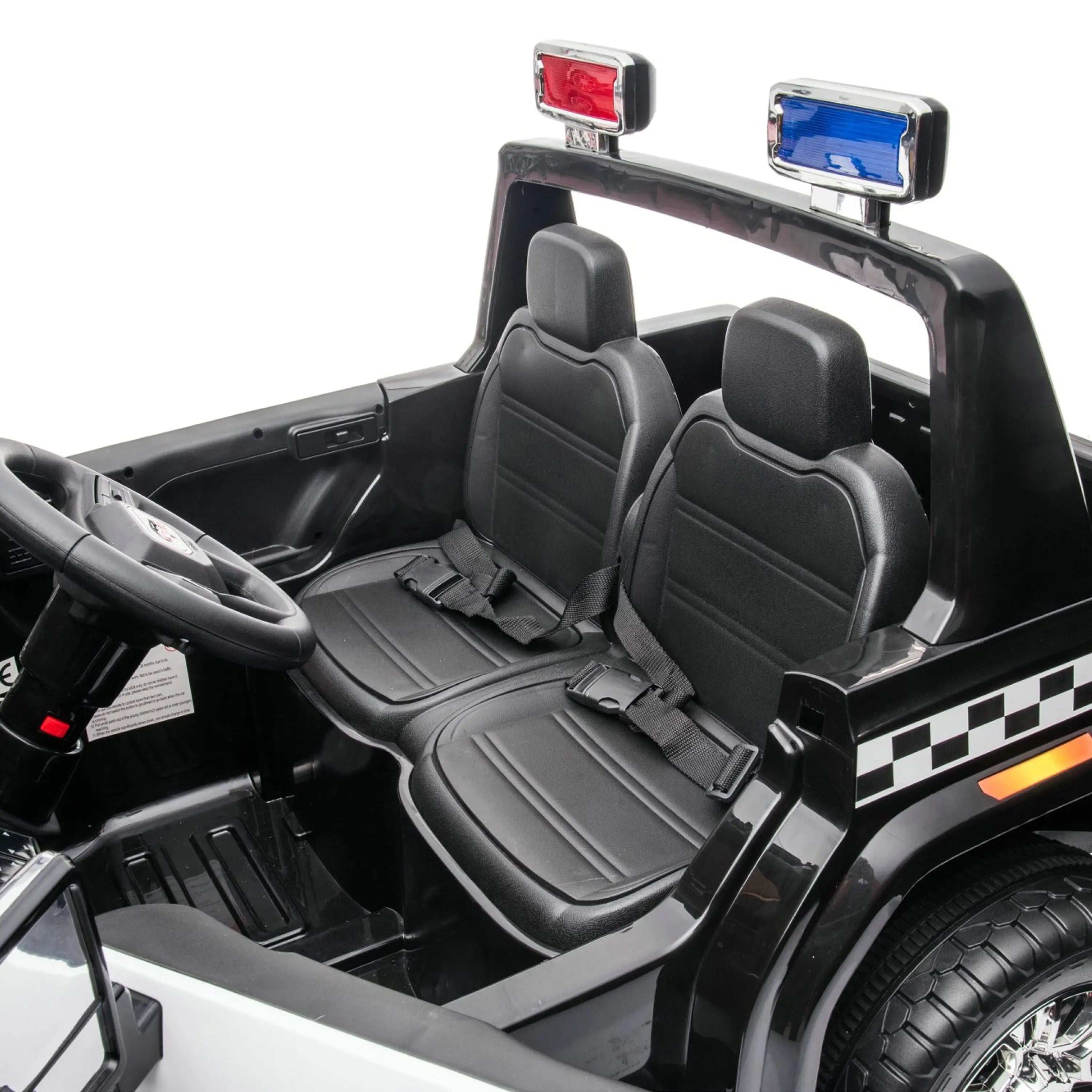 24v Gmc Sierra Denali 2 Seater Police Ride-on Truck