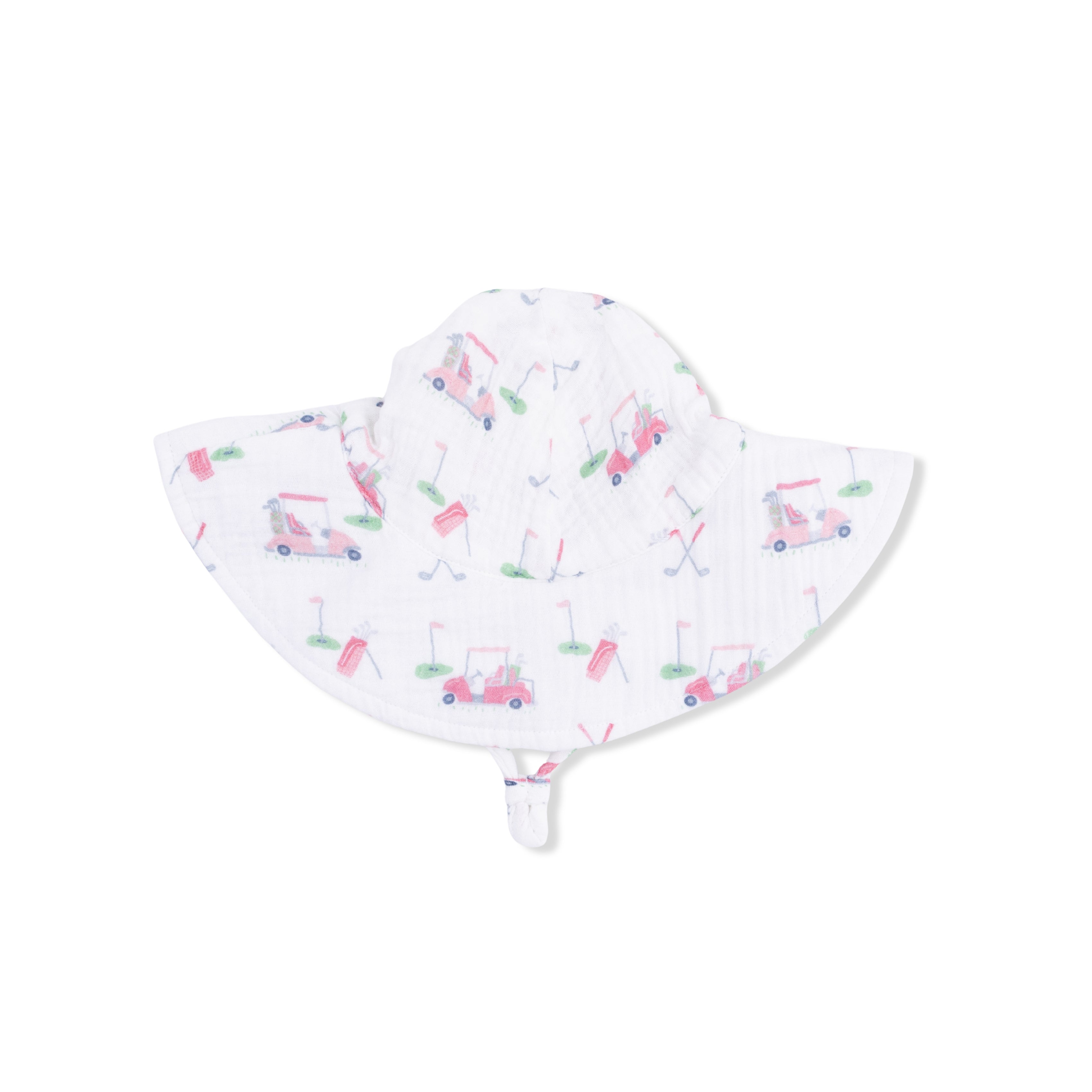 Baby Golf Carts Pink - Wide Brim Sun Hat
