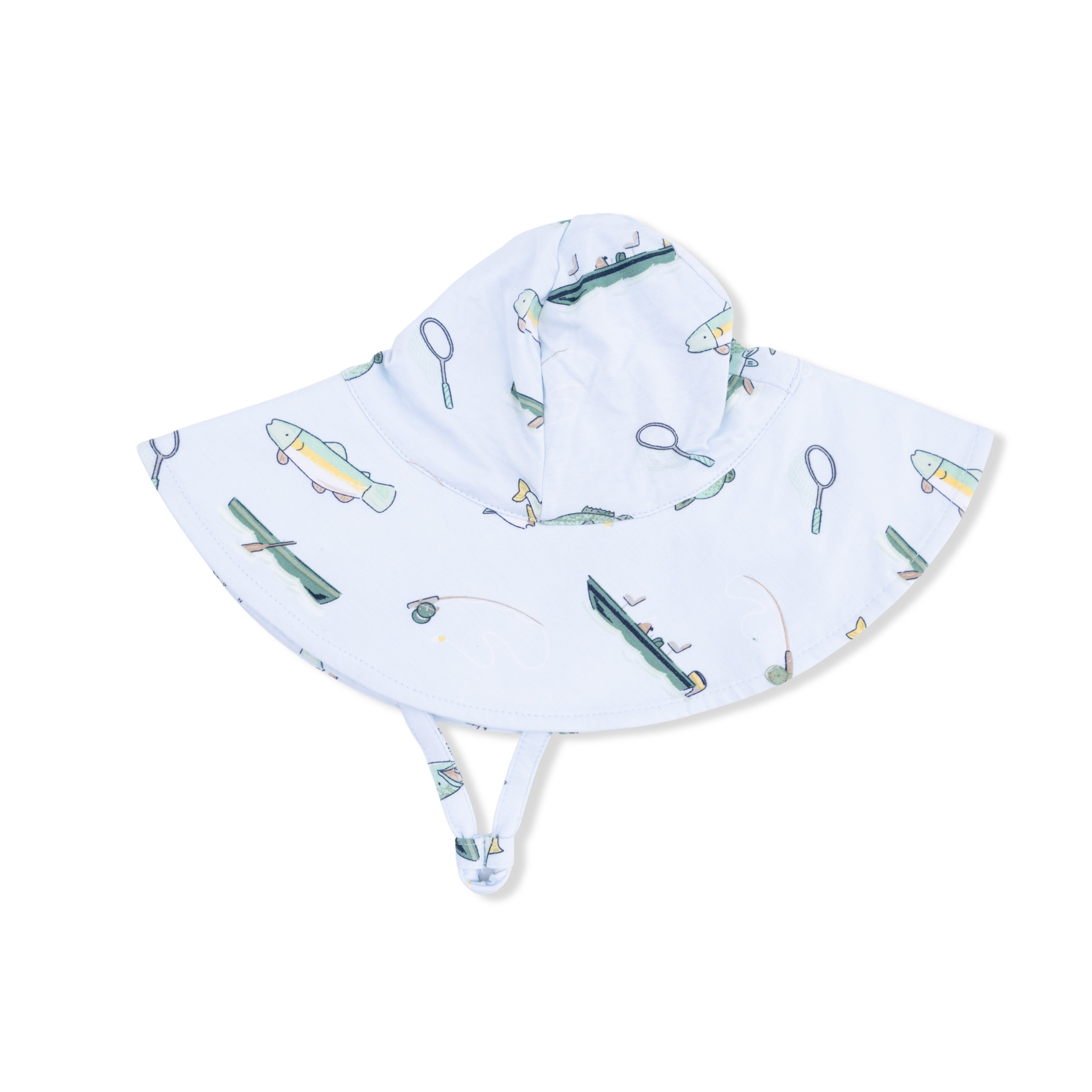 Fishing - Sleeveless Shortie Romper & Bucket Hat