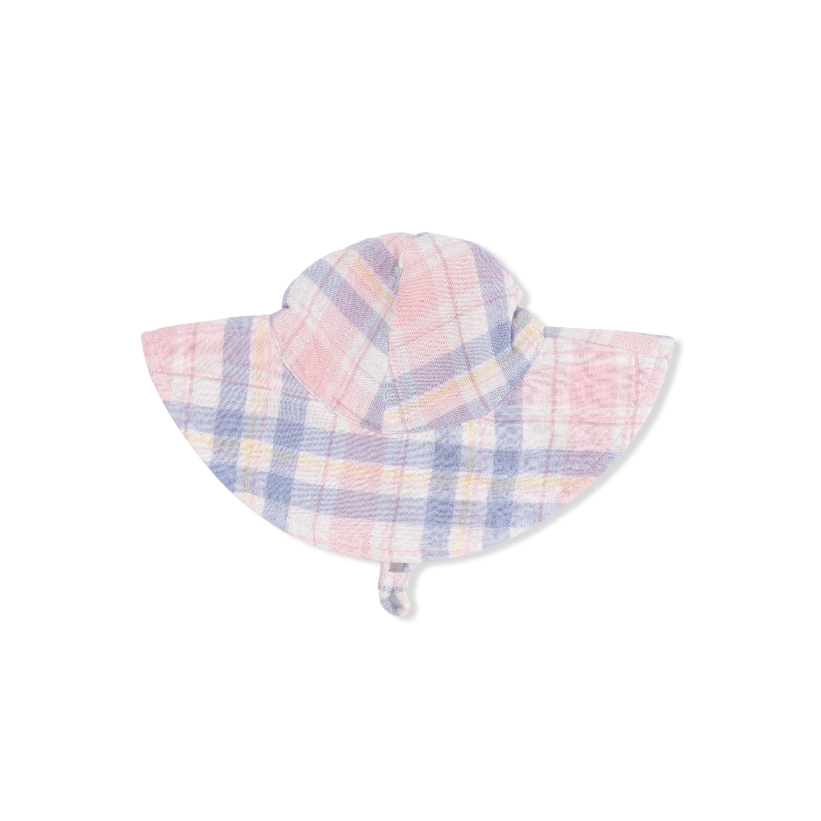 Dusty Plaid - Wide Brim Sun Hat