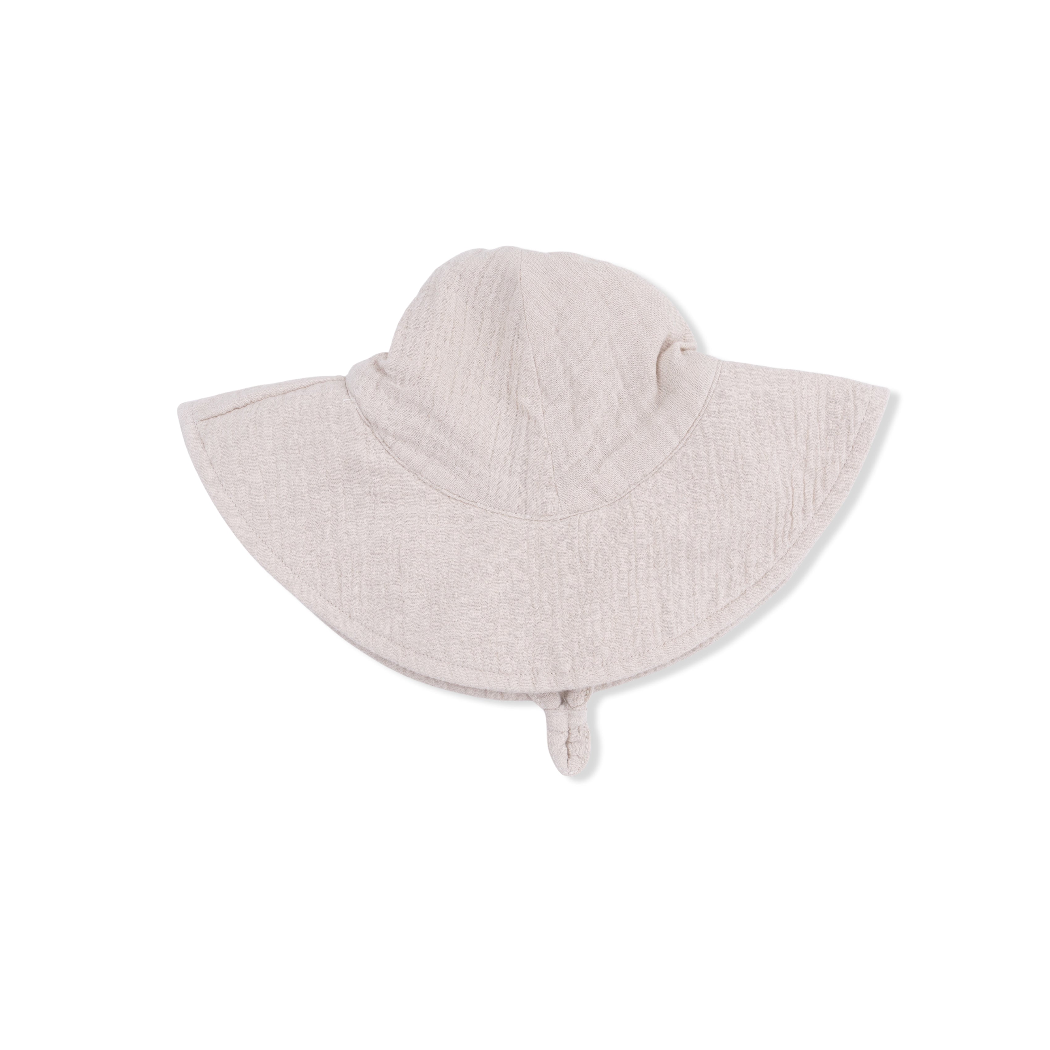 Solid Muslin French Oak - Wide Brim Sun Hat