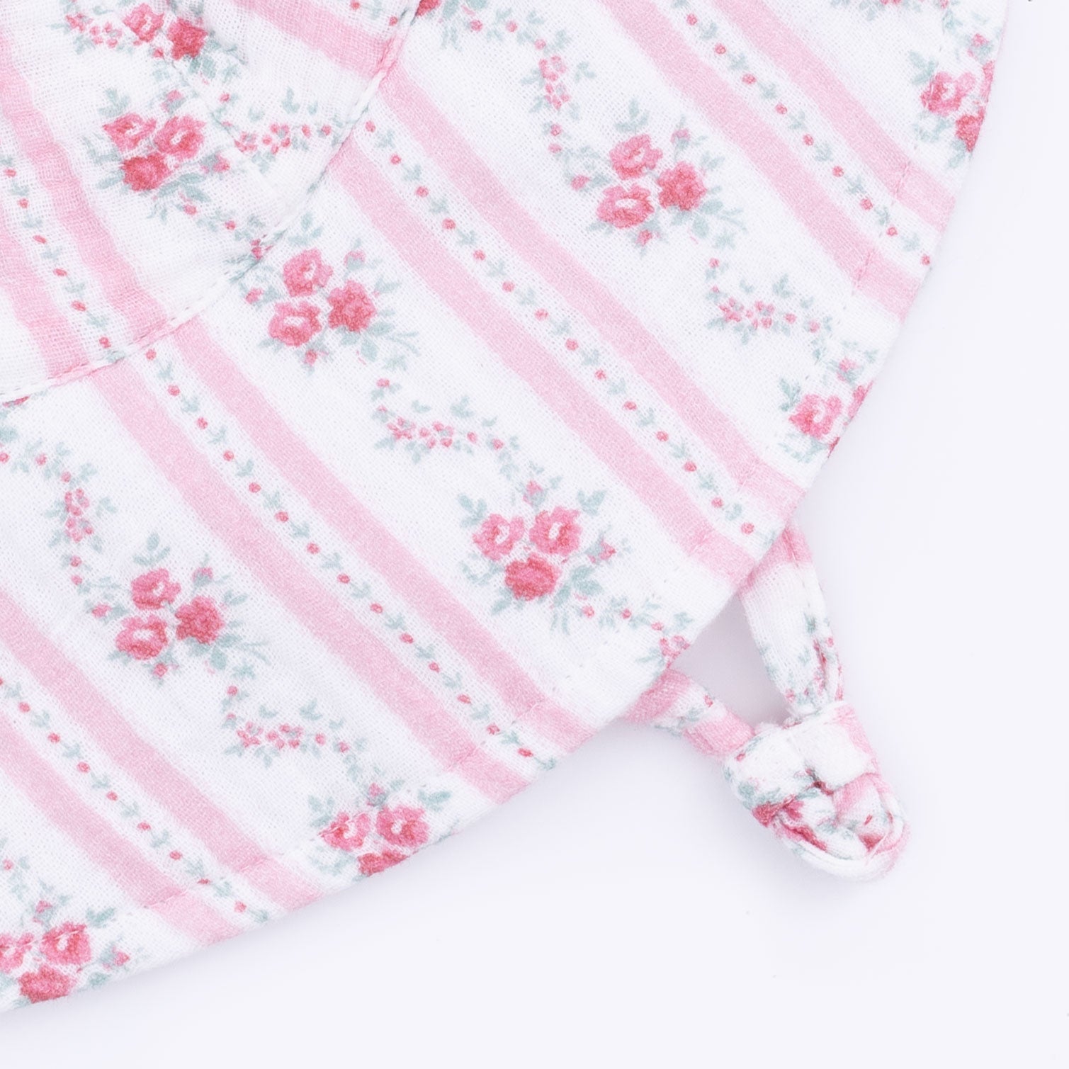 Winding Roses Stripe - Wide Brim Sun Hat