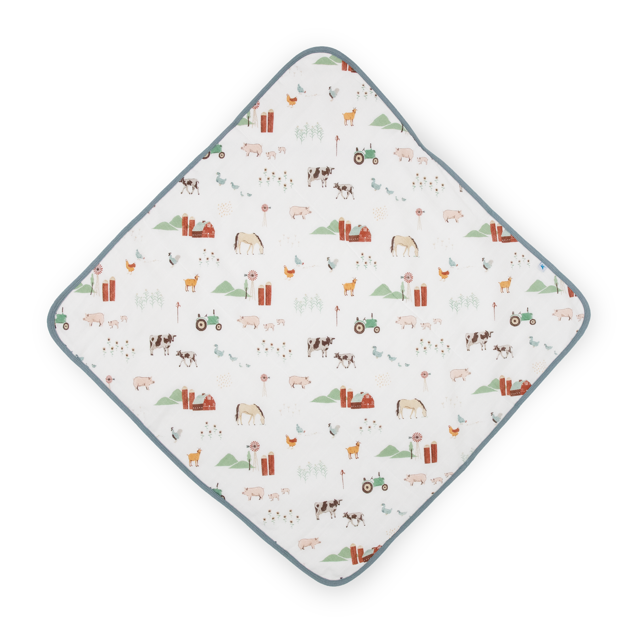 Infant Hooded Towel - Farmyard