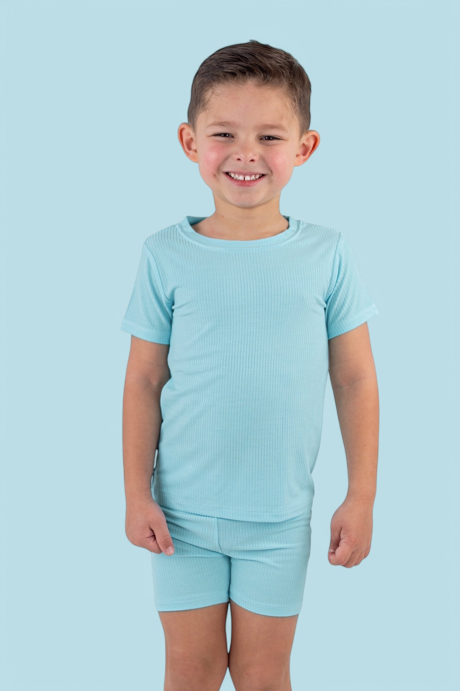 Capri Blue Rib Dream Short Set