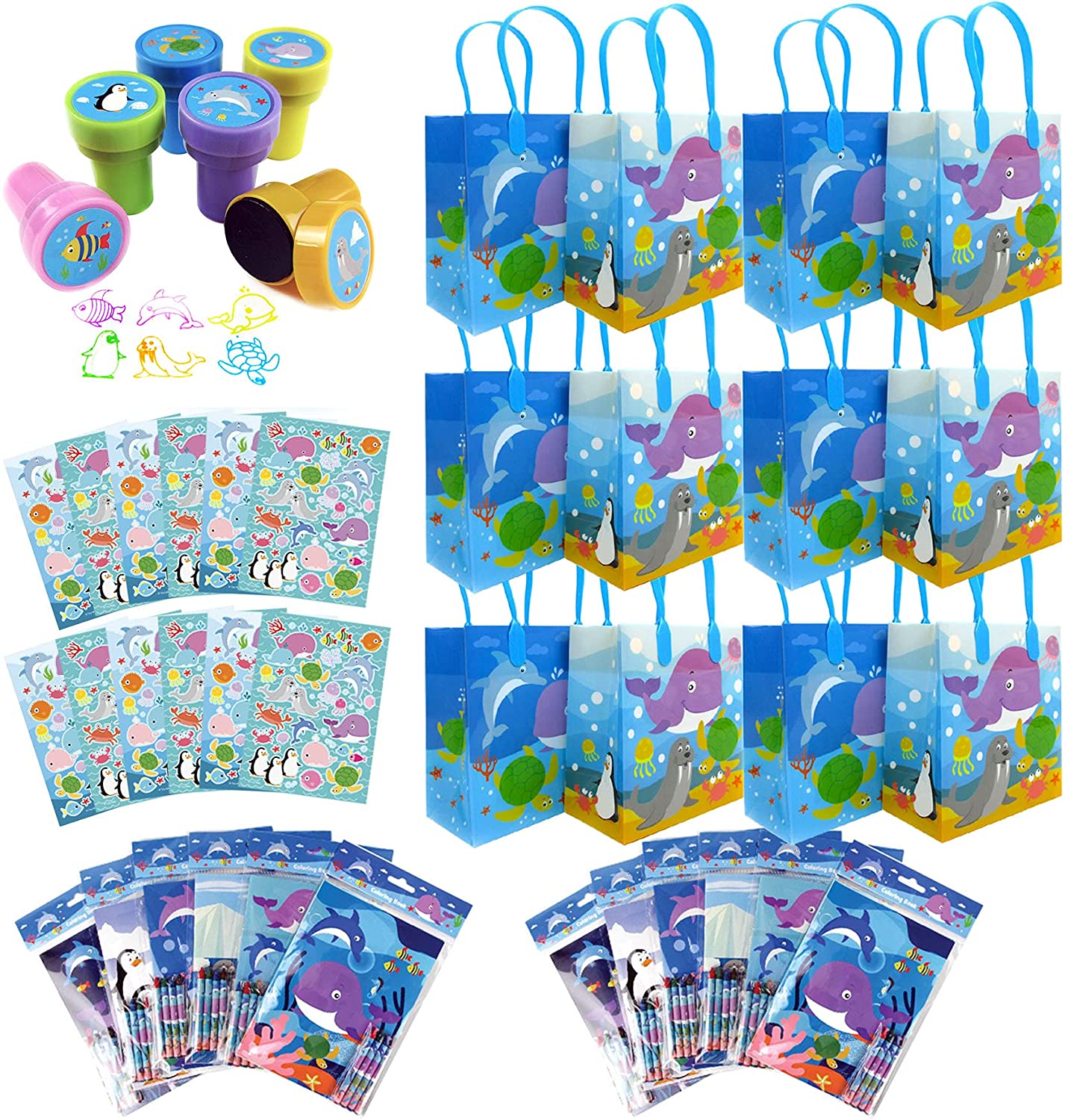 Ocean Life Party Favor Bundle For 12 Kids