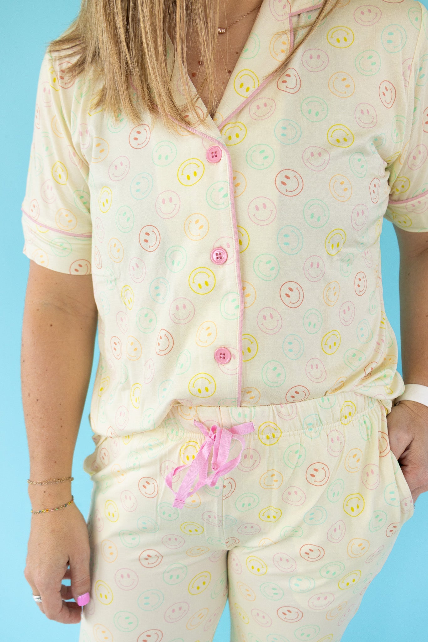 Pastel Smiles Women's Relaxed Flare Dream Set