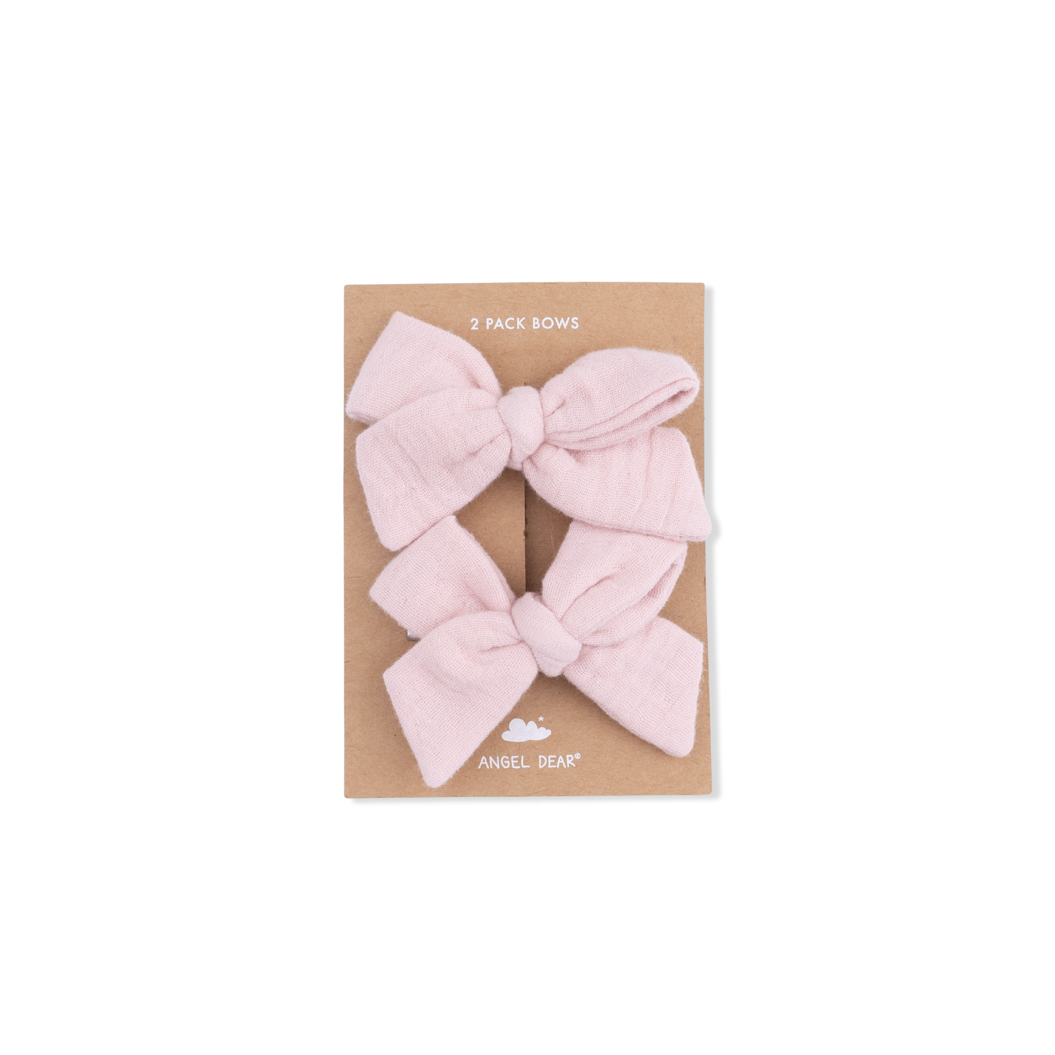 Solid Muslin Lotus - 2 Pack Bow Clips