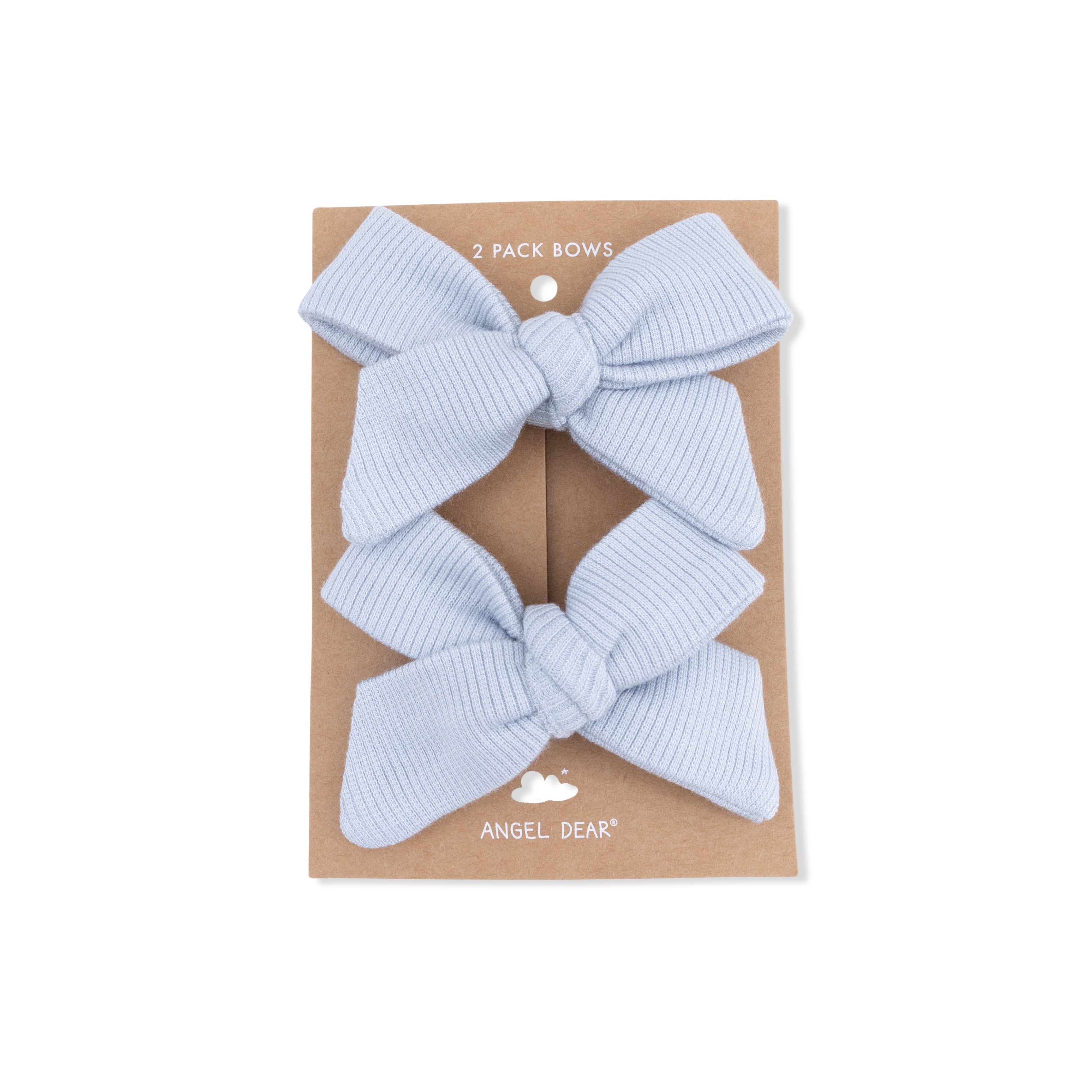 Solid Niagara Mist Rib - 2 Pack Bow Clips