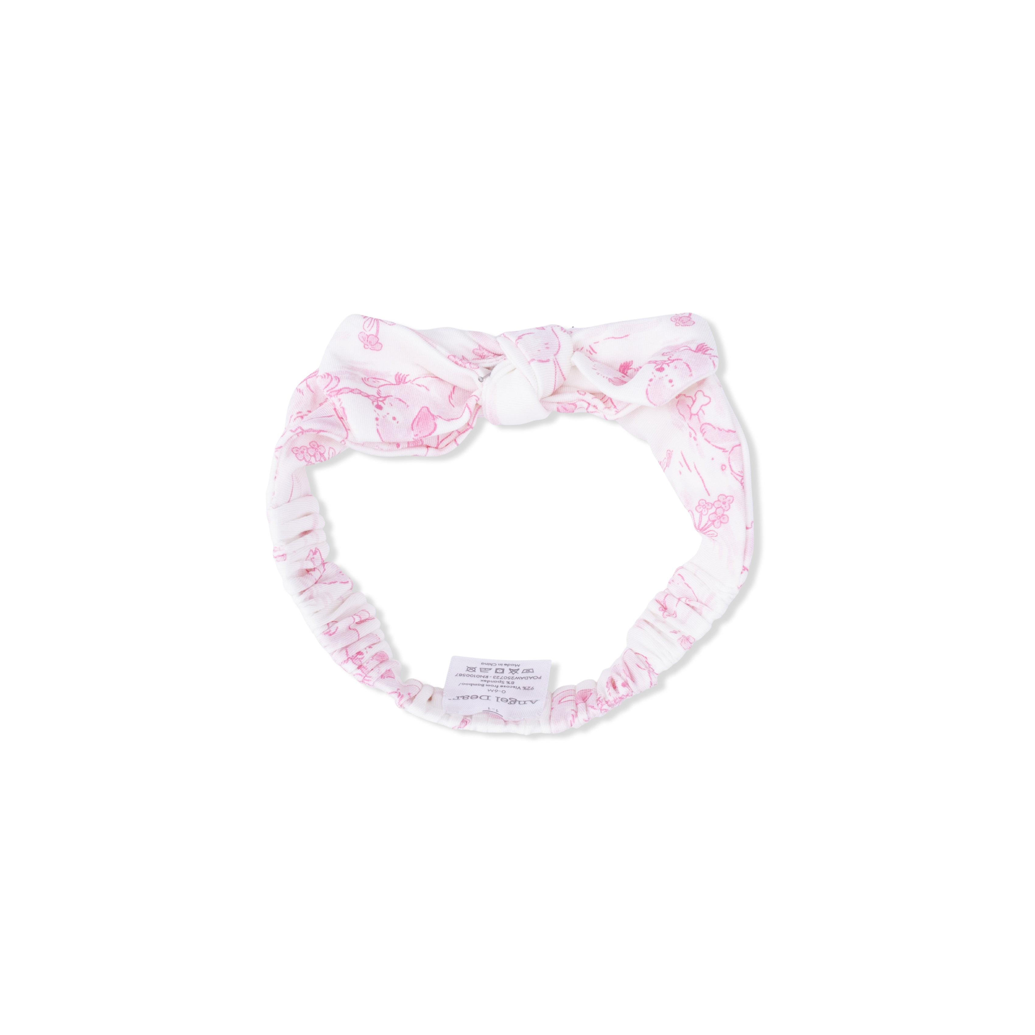 Puppy Toile Pink - Knot Headband
