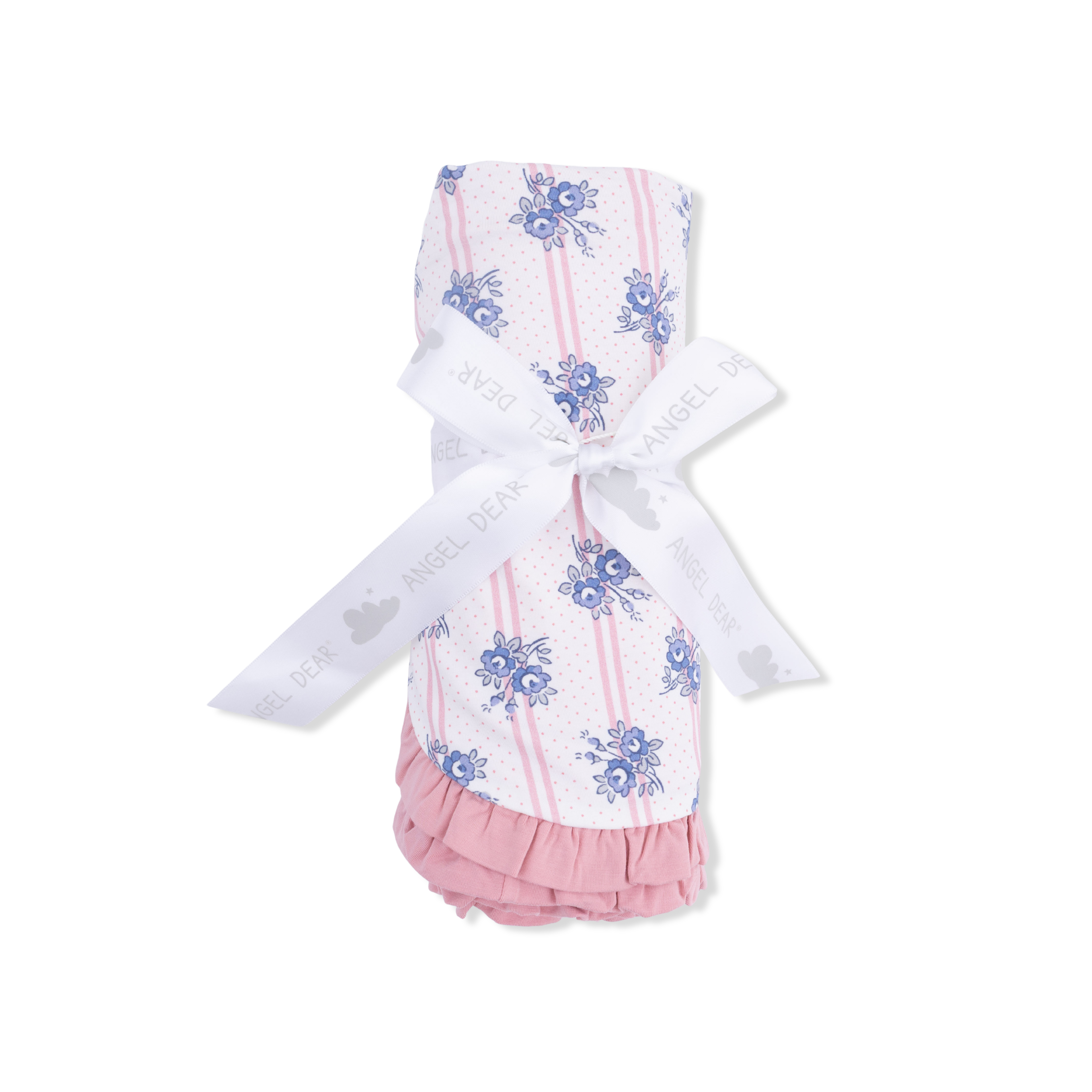 Stripe Dot Roses - Ruffle Blanket