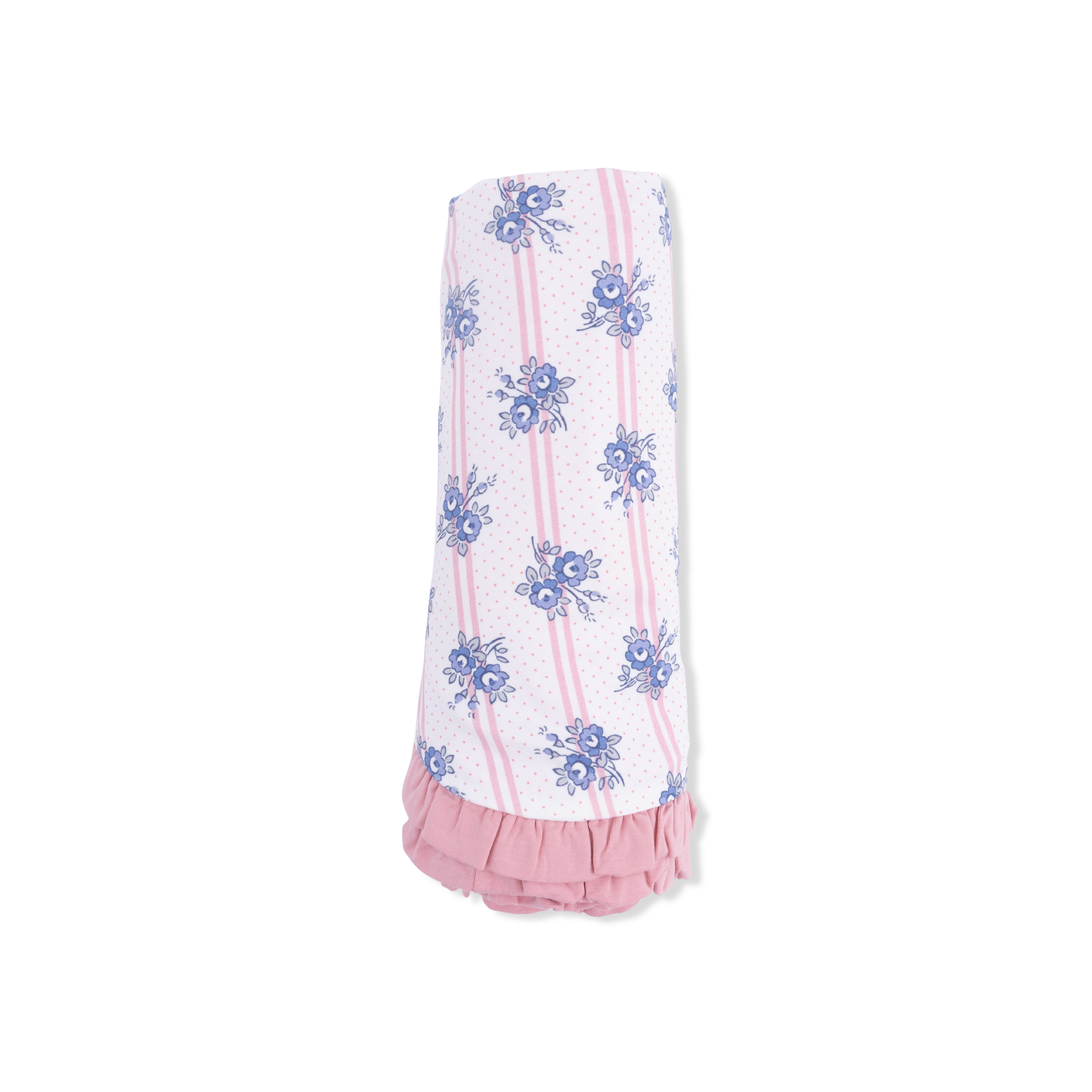 Stripe Dot Roses - Ruffle Blanket