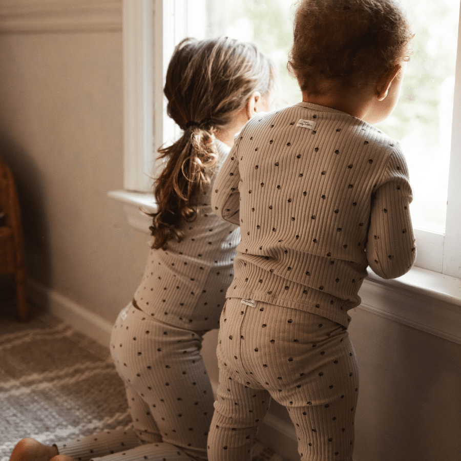 The Printed Long Sleeve Tee - Olive