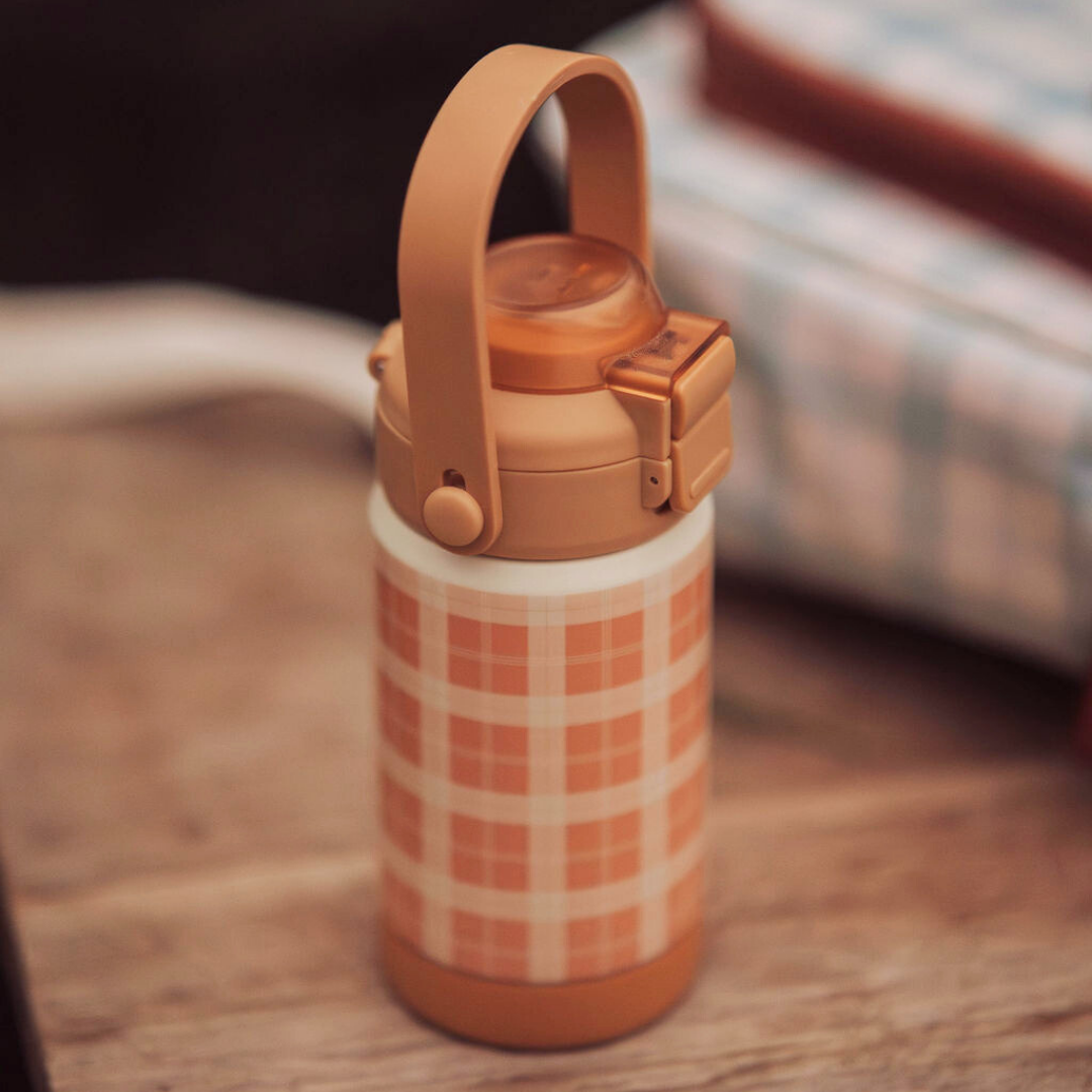 Sip + Chug 2 In 1 Thermo Water Bottle 12 Oz. | Buckwheat Plaid