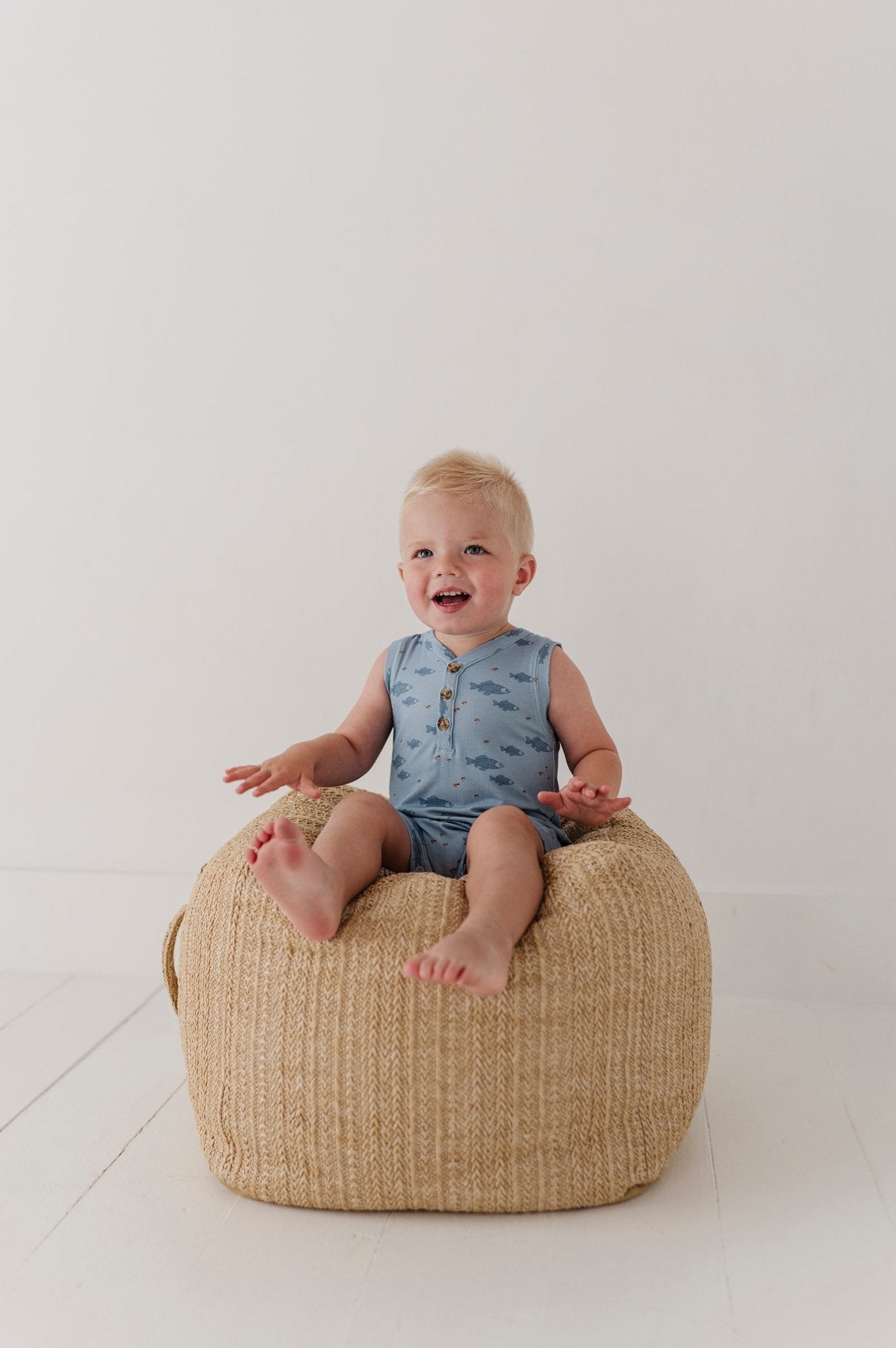 Boy's Sleeveless Romper