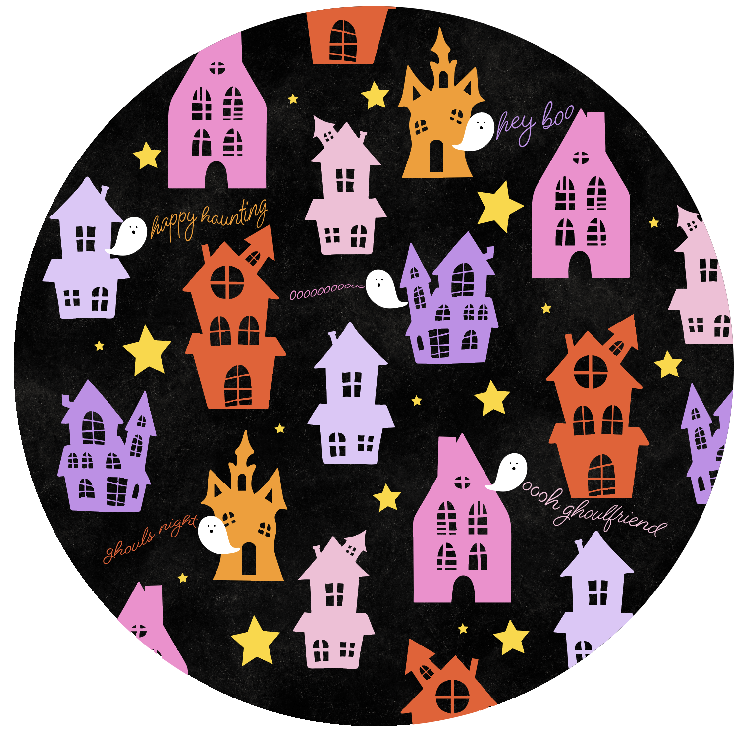 Haunted House Paper Plate