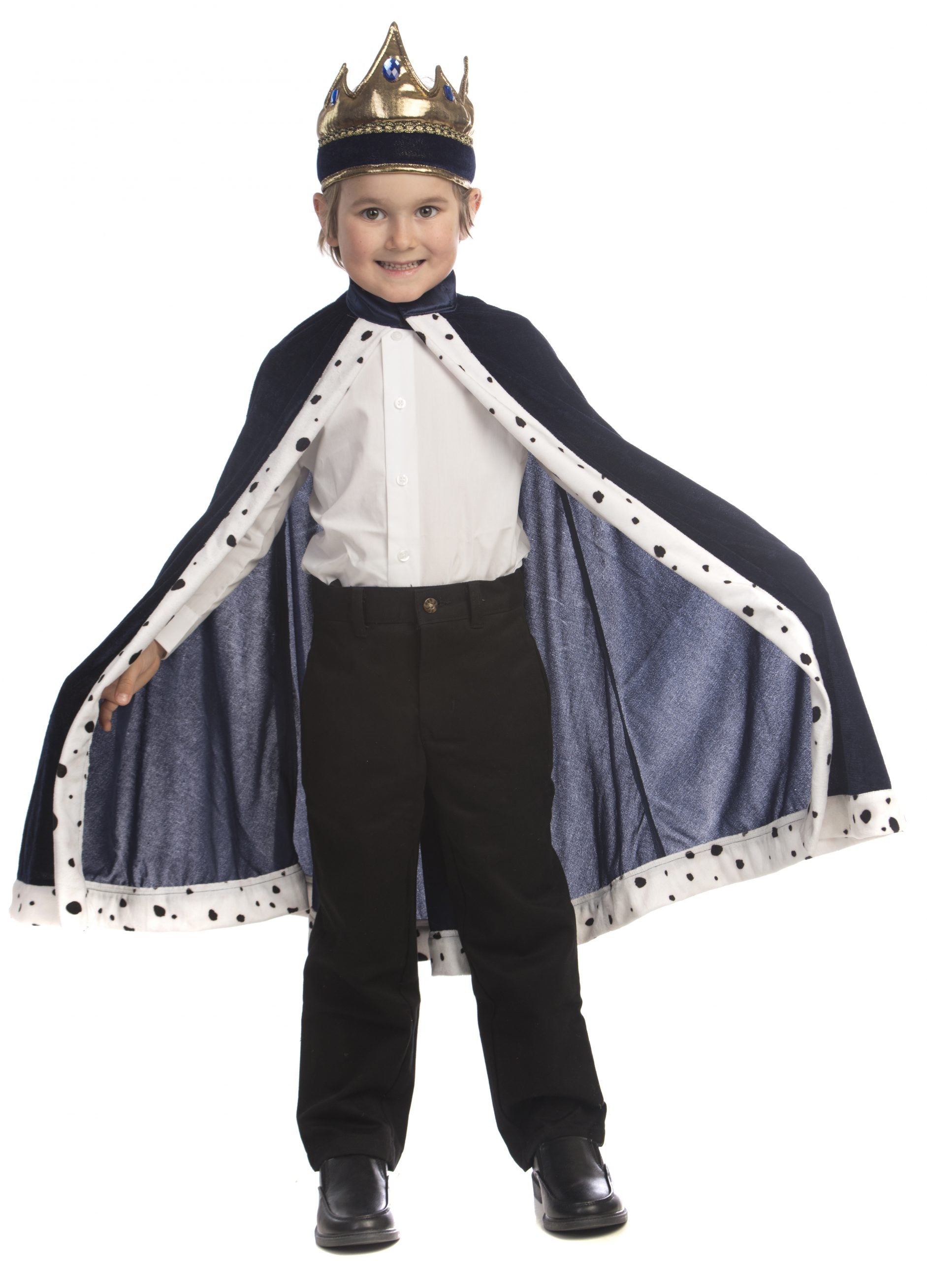King Crown And Robe Costume - Kids