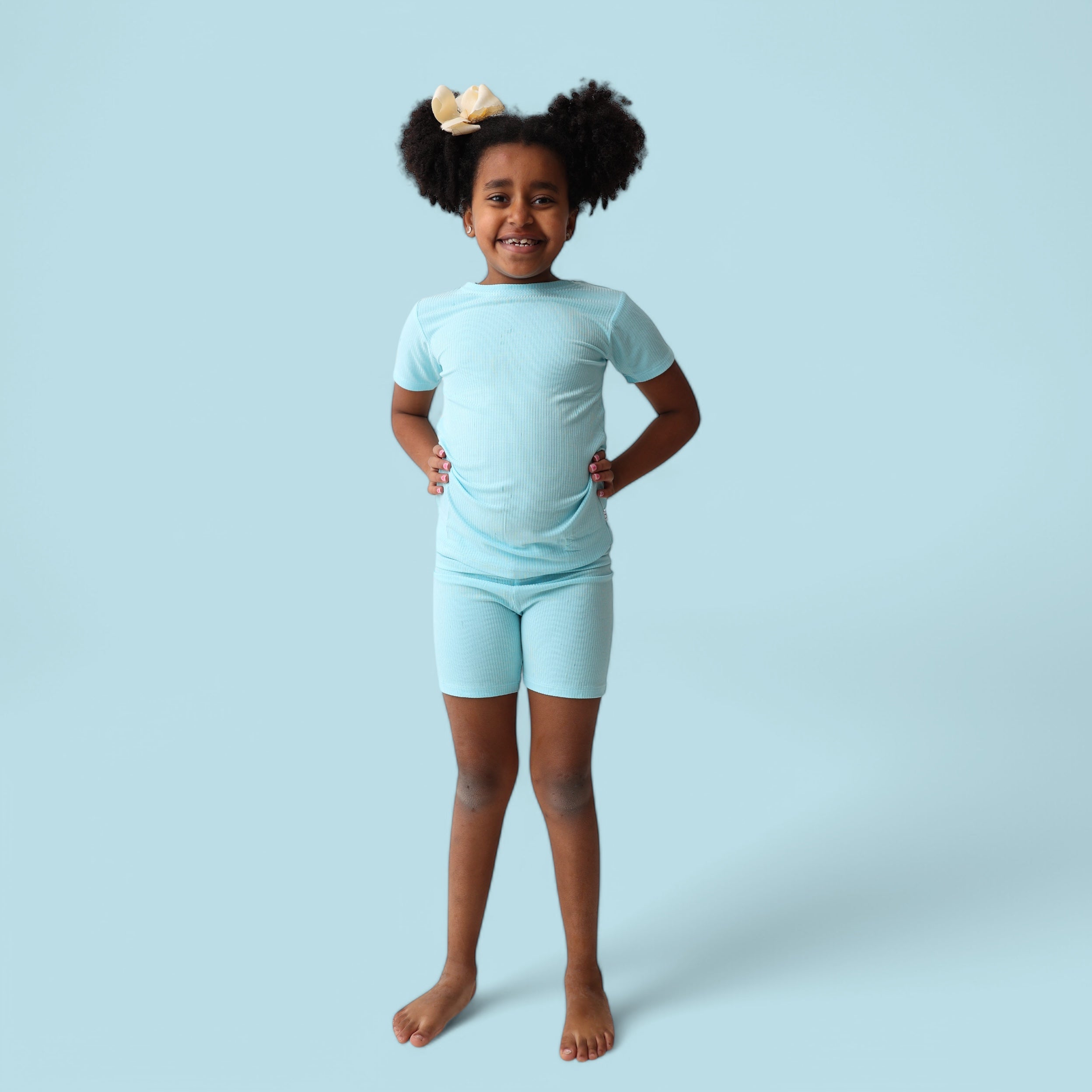 Capri Blue Rib Dream Short Set