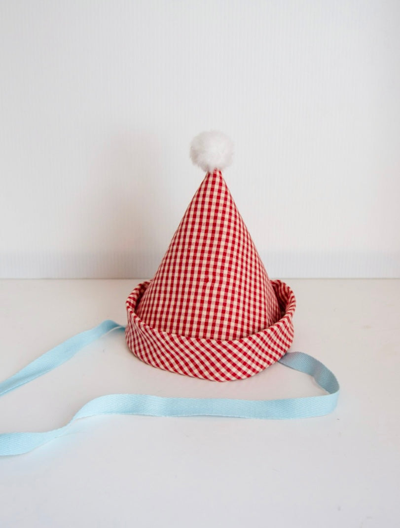 Gingham Party Hat