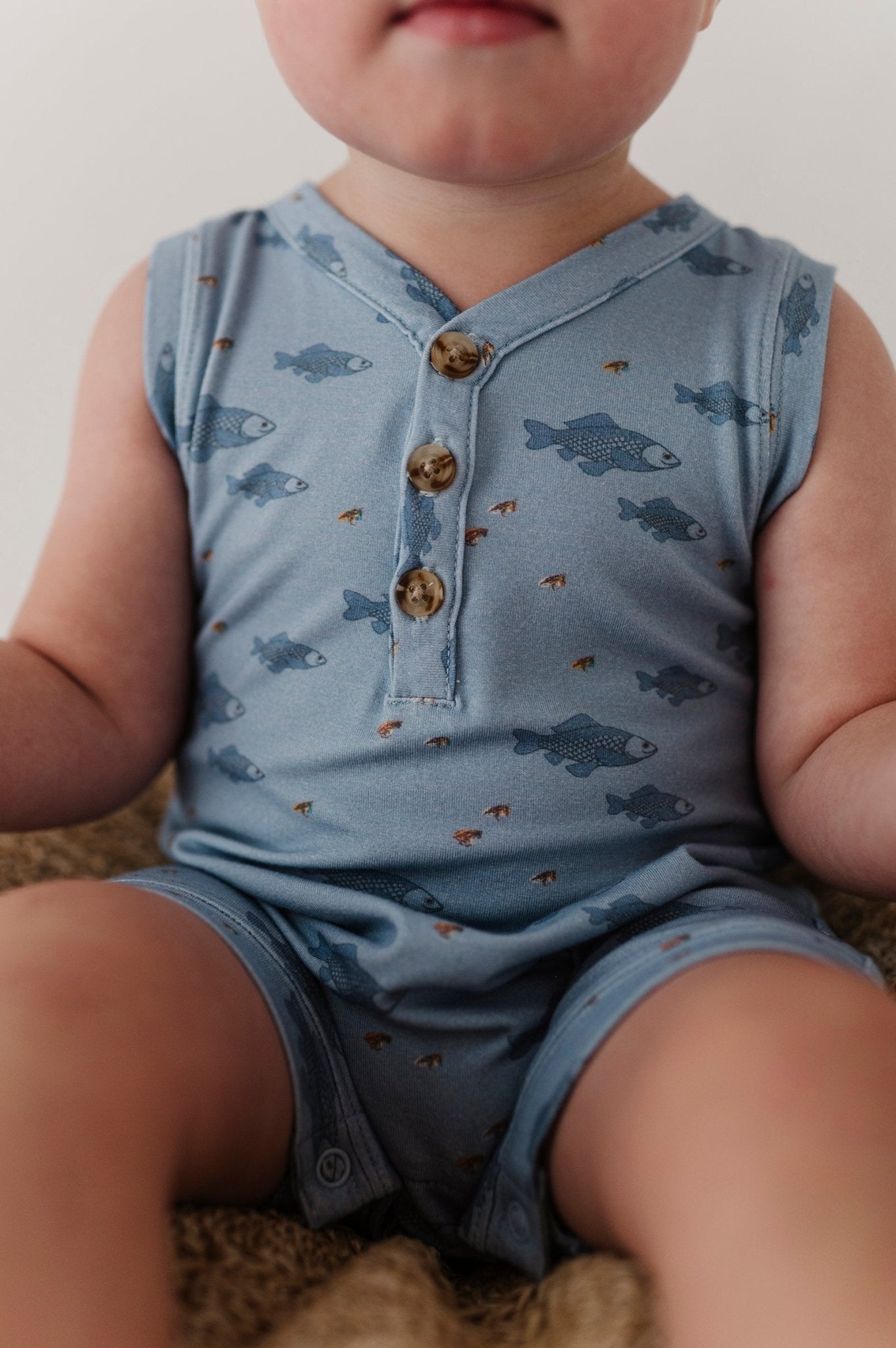 Boy's Sleeveless Romper