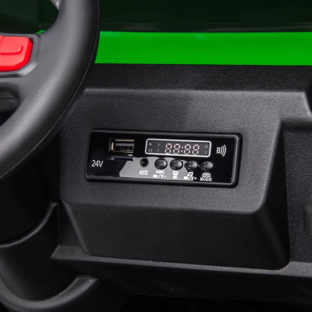 24v 6 Wheeler Freddo Tractor Trailer 2 Seater Ride-on With Dump Cart And Parental Remote