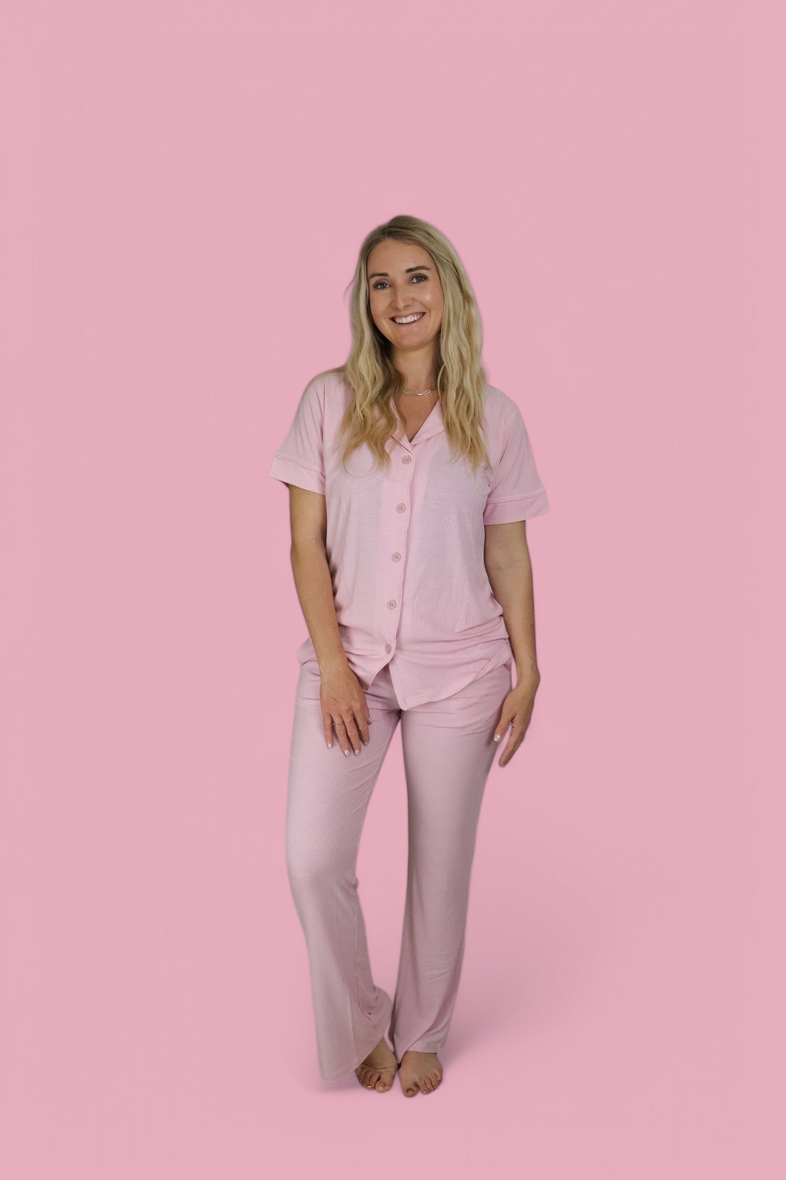 Pink Rose Rib Women's Dream Set