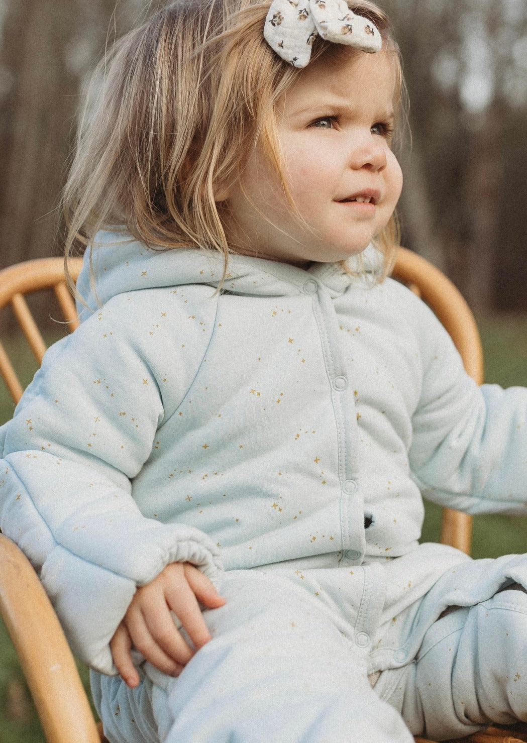 Étoile | Organic Cotton Plush Onesie | Frozen Dew