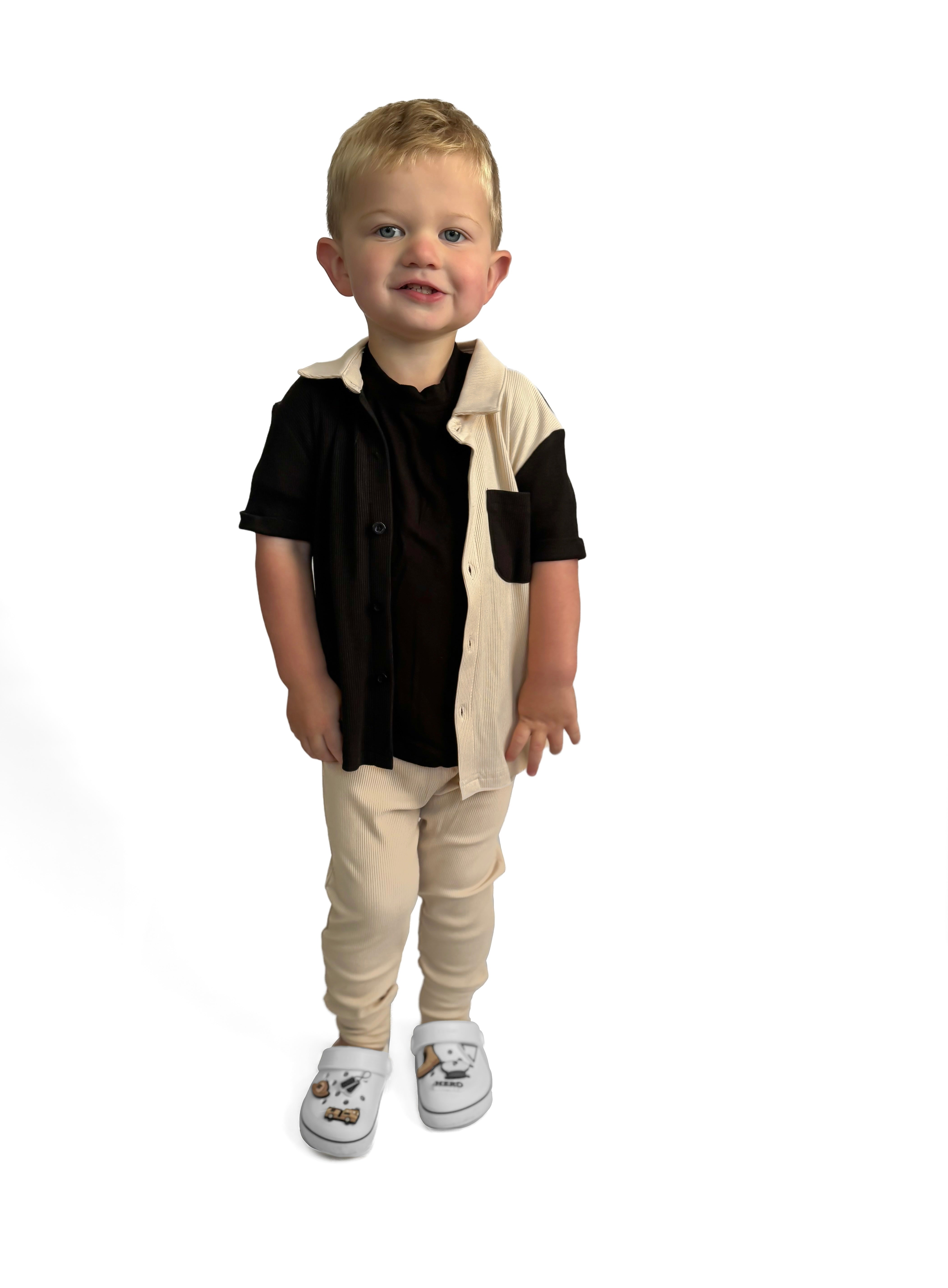 Bamboo Ribbed Leggings - Sand