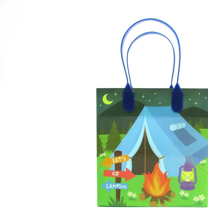 Camping Party Favor Treat Bags - Set Of 6 Or 12