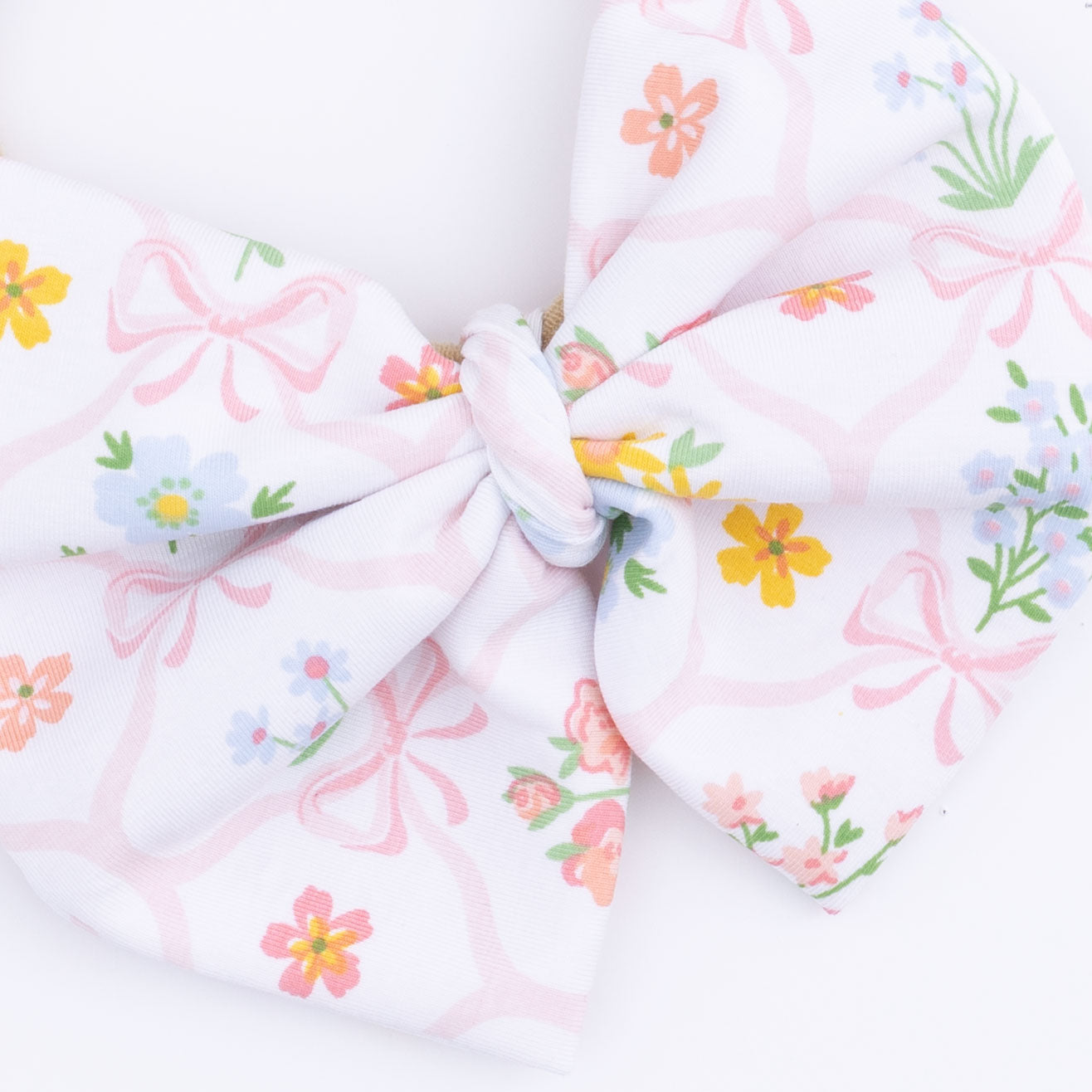 Spring Blooms Bow Trellis - Bow On Headband