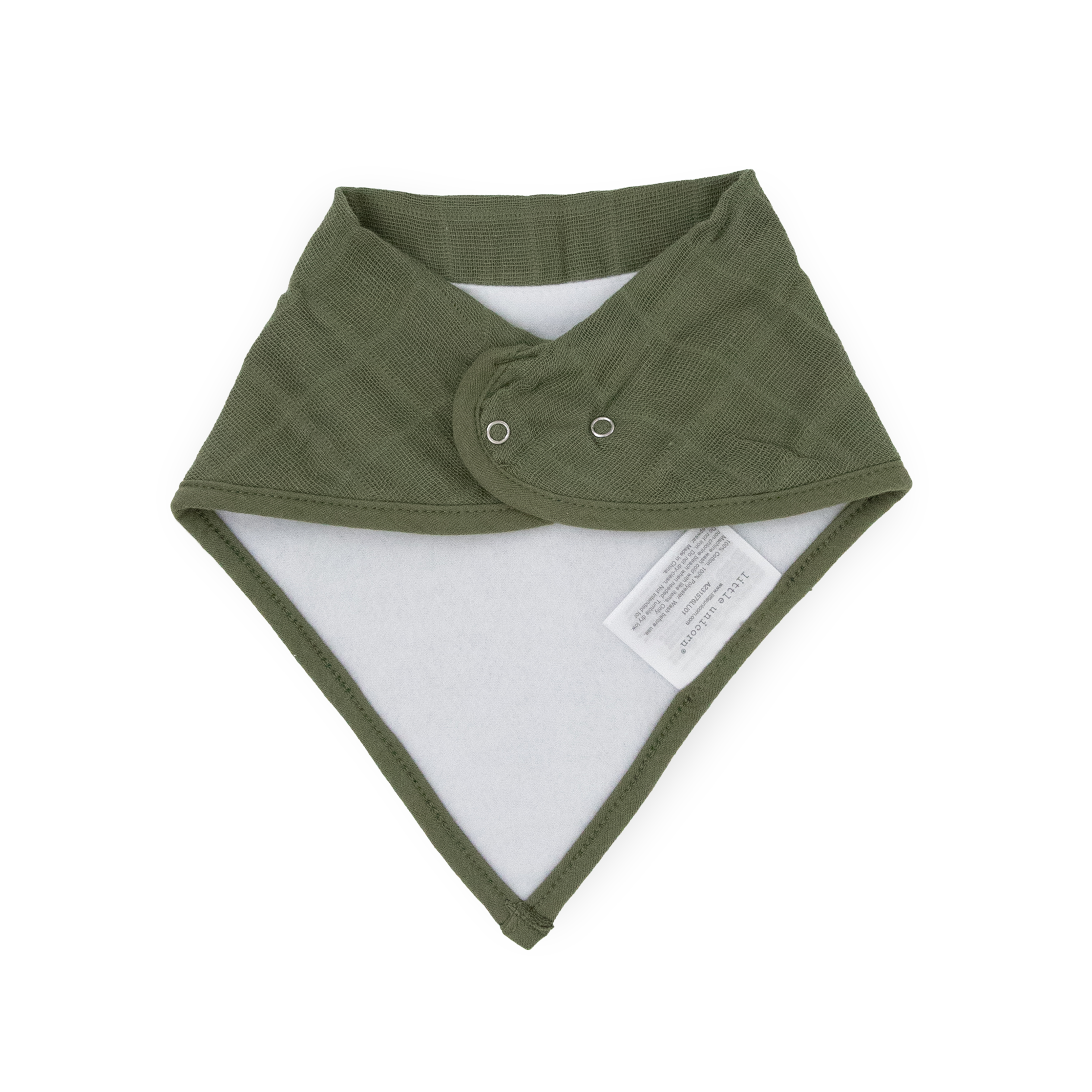 Cotton Muslin + Fleece Bandana Bib 4 Pack - Pressed Petals