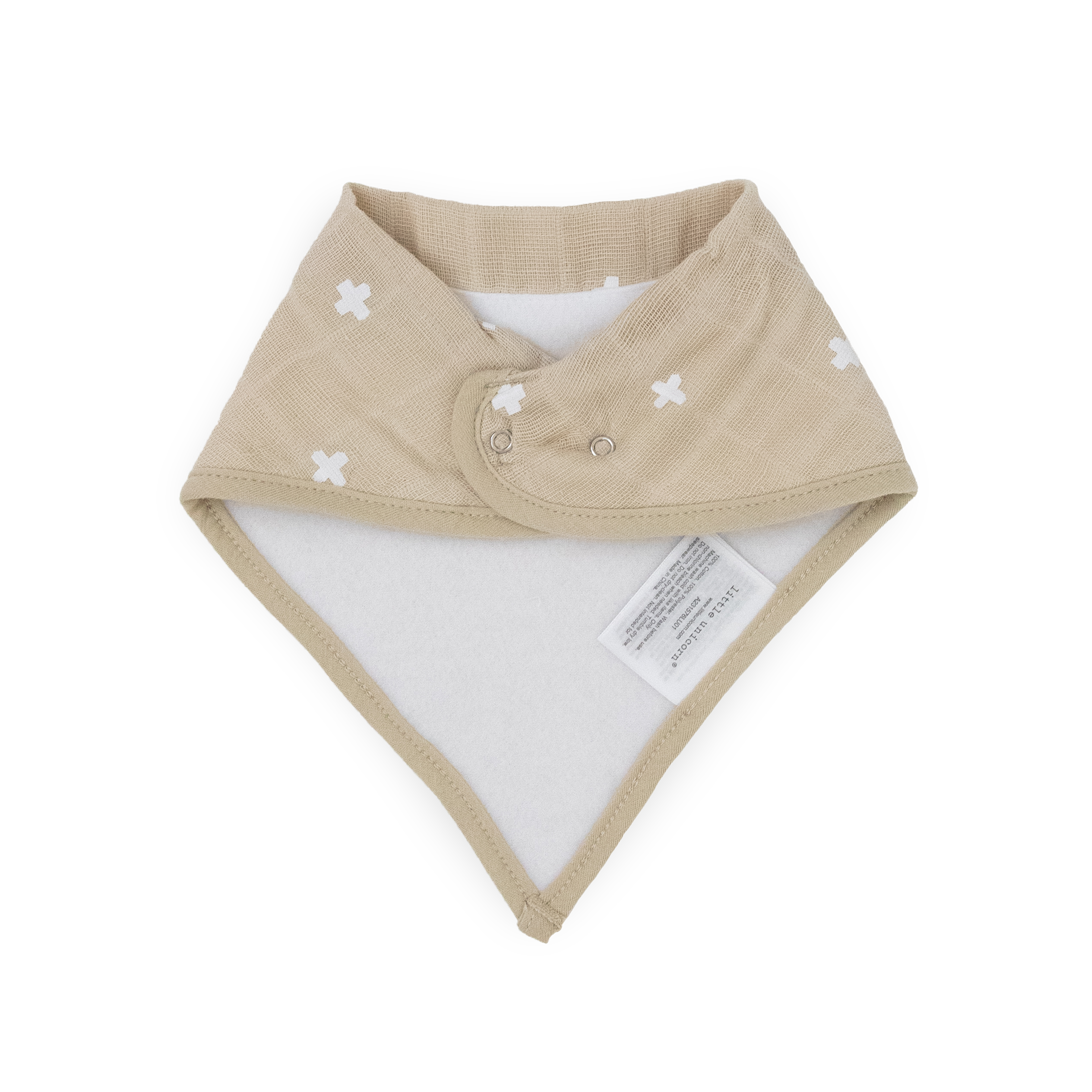 Cotton Muslin + Fleece Bandana Bib 4 Pack - Mauve Stripe