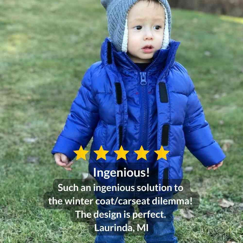 Car Seat Coat | The Road Coat Vegan - Royal Blue