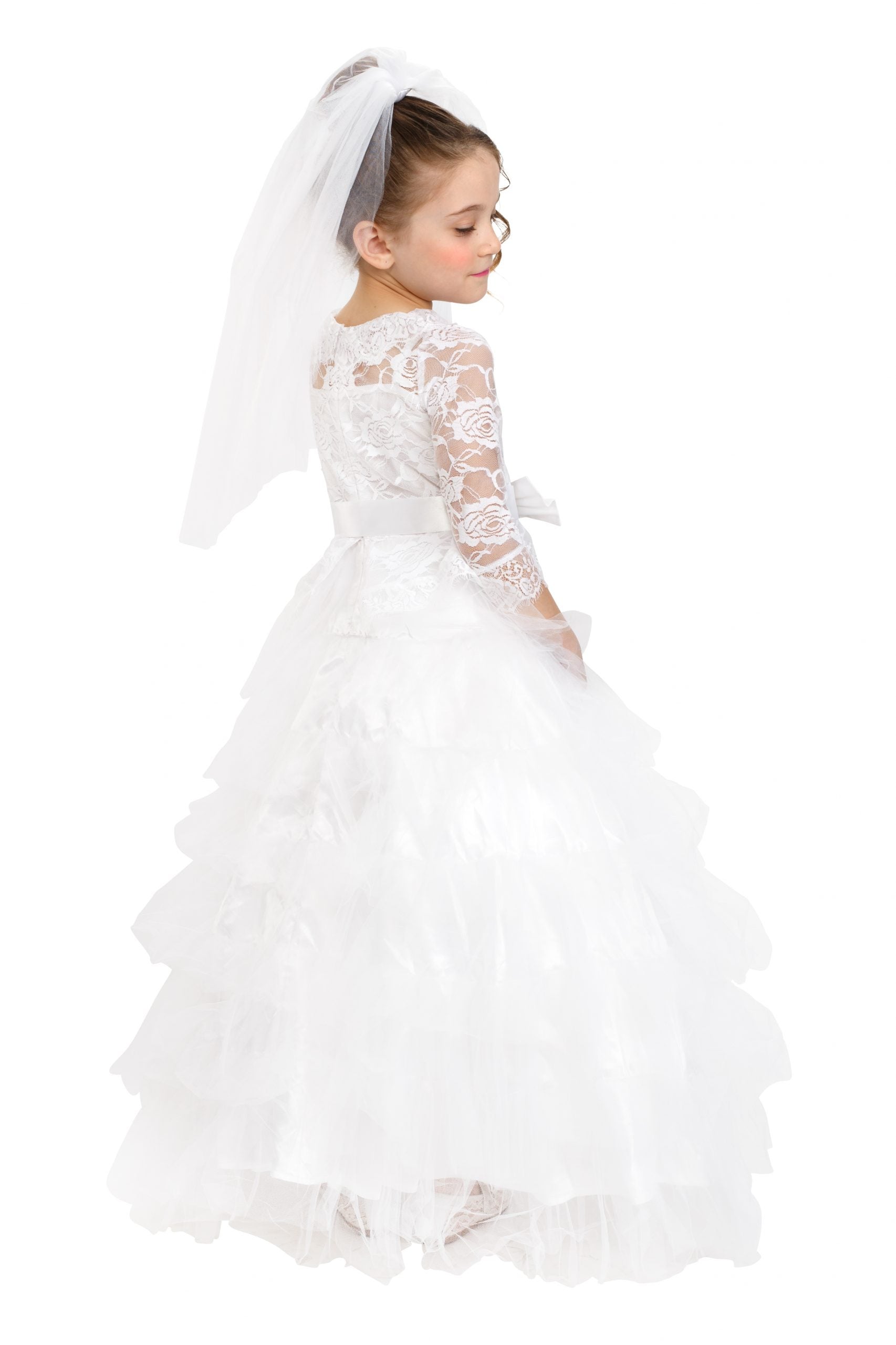 Bridal Dress With Wedding Veil - Kids