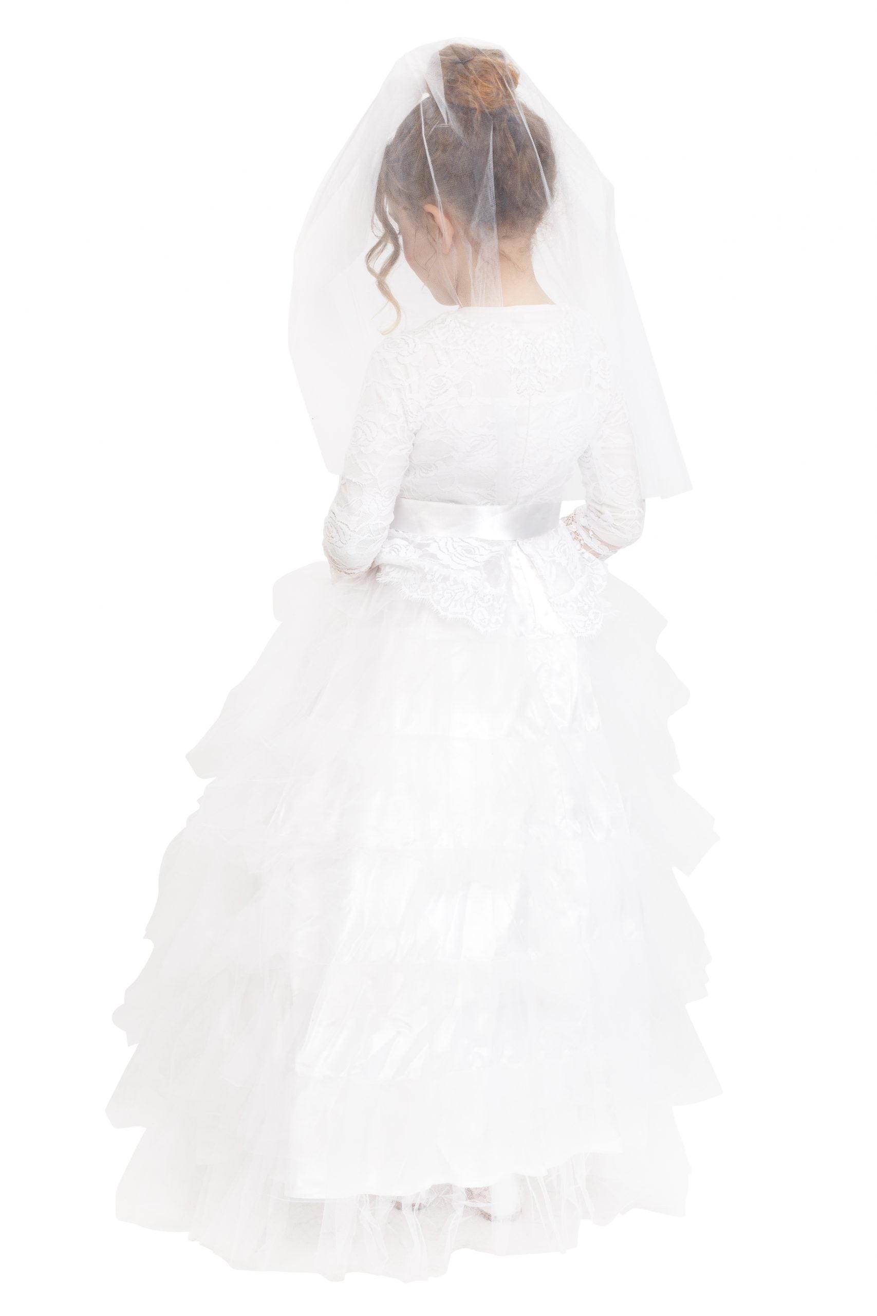 Bridal Dress With Wedding Veil - Kids