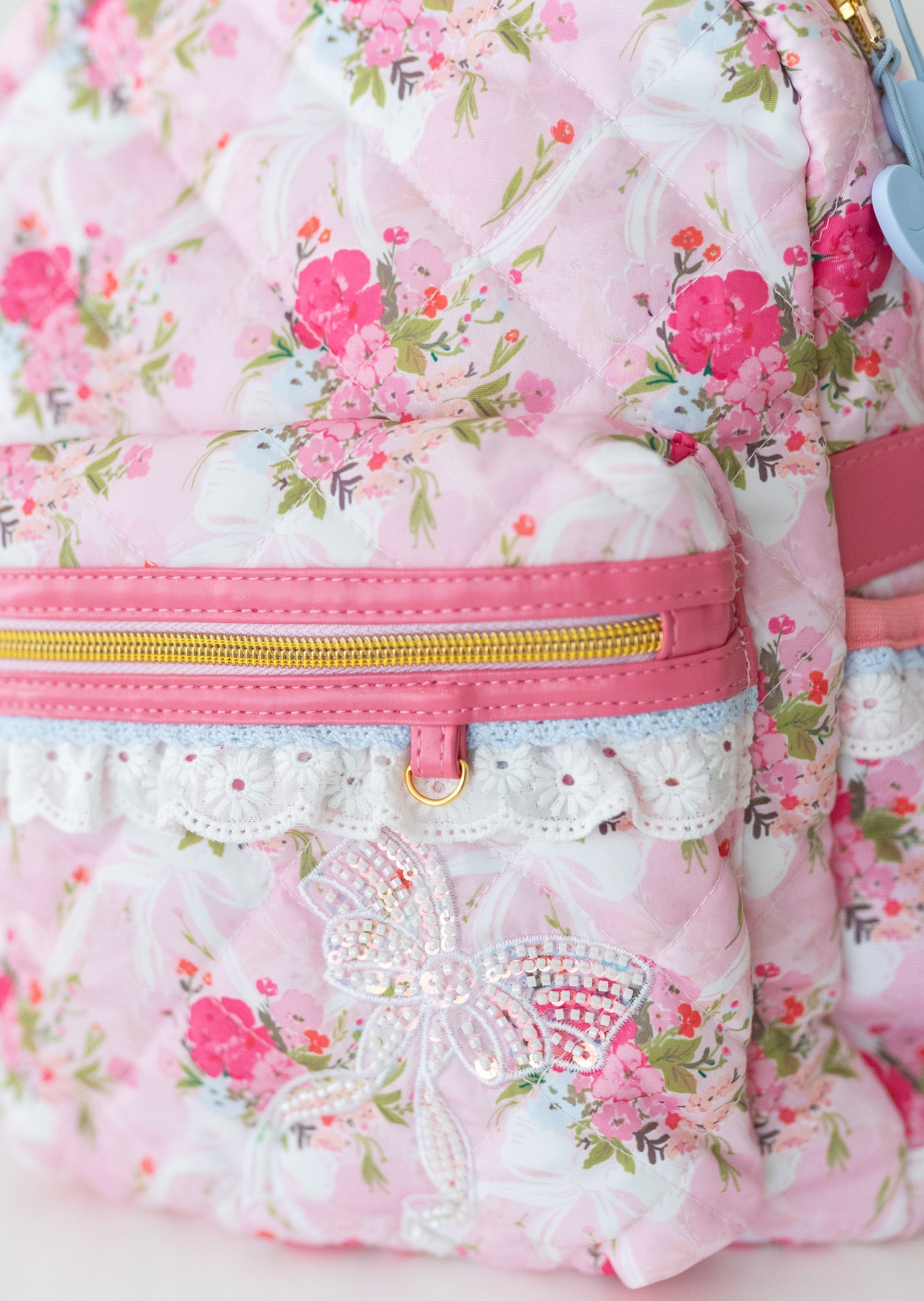 *preorder* Quilted Backpack ~ Floral Finery
