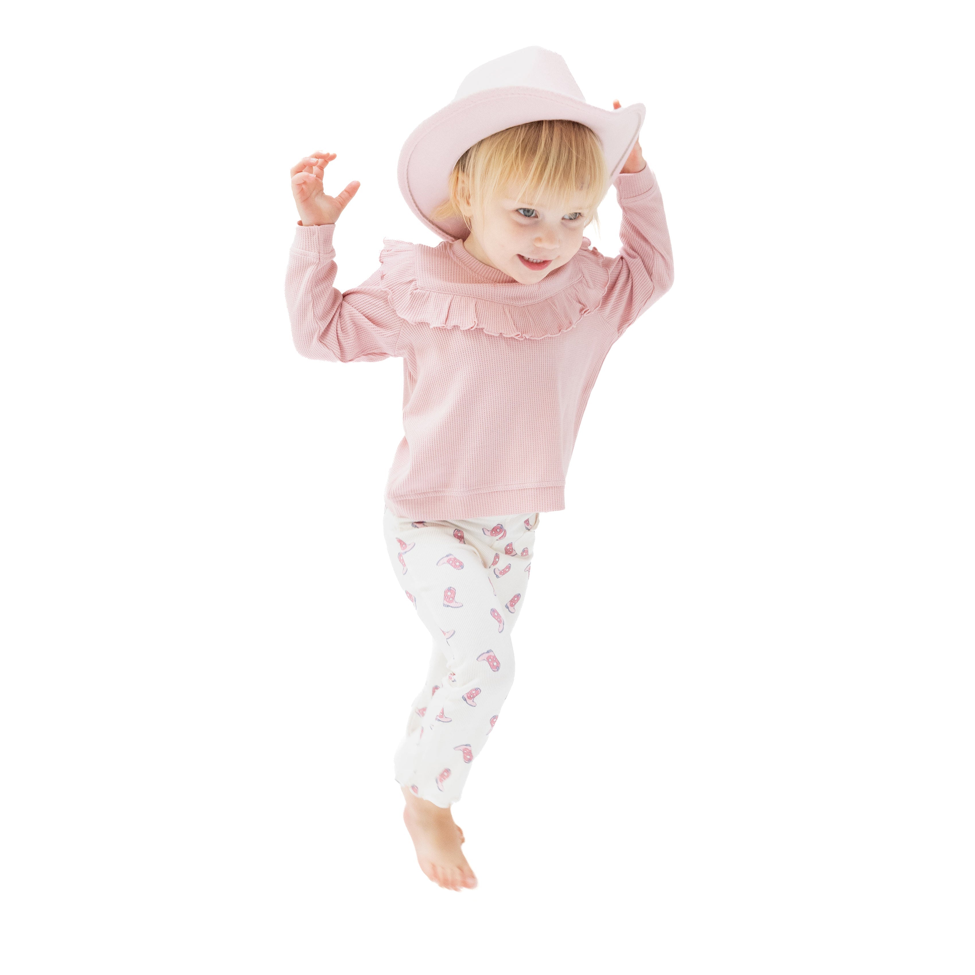 Ruffle Top And Flare Pant