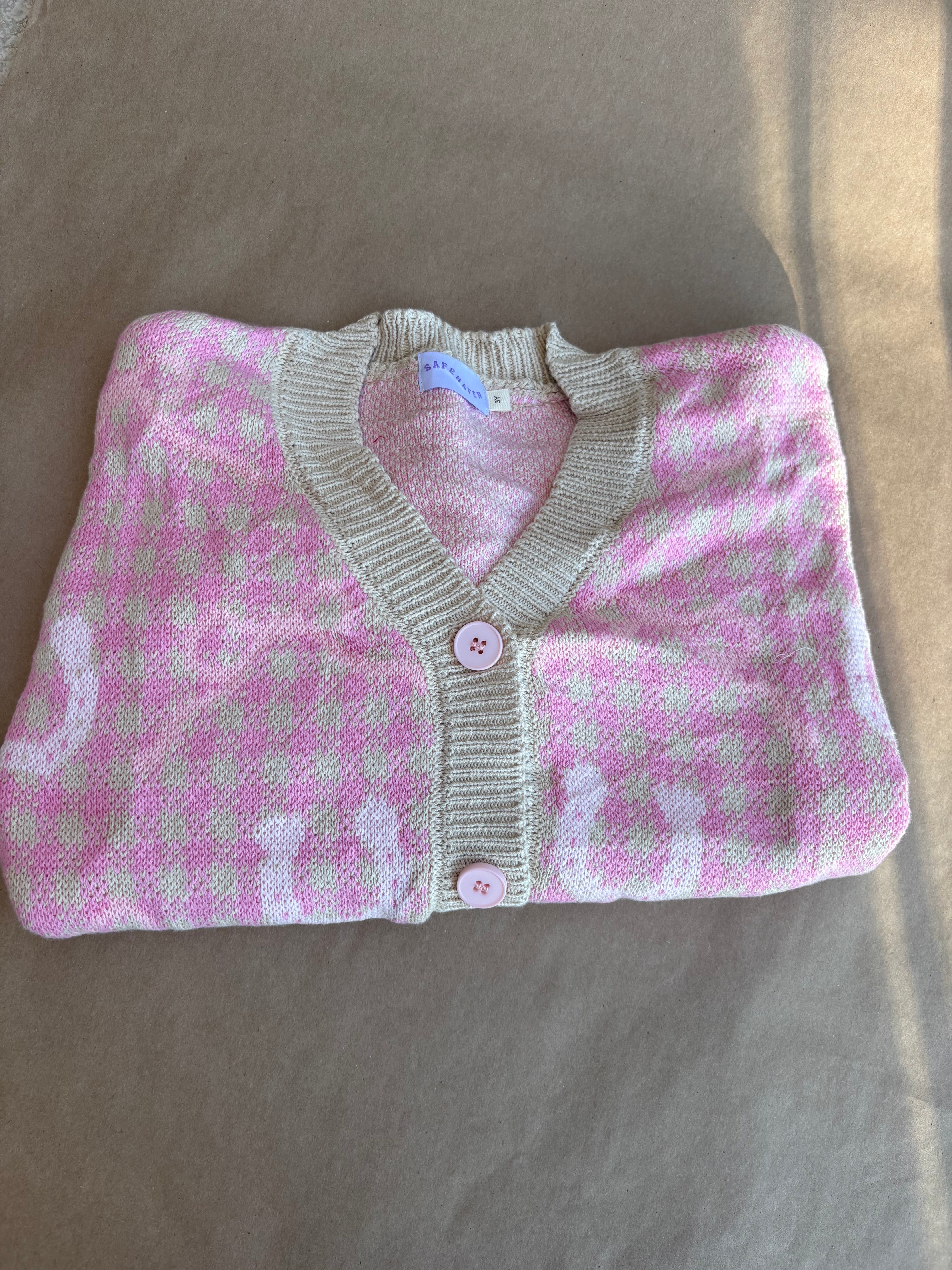Pink Horseshoe Western Cardigan – Cozy Cowgirl Sweater For Toddlers & Girls | Safehaven Boutique