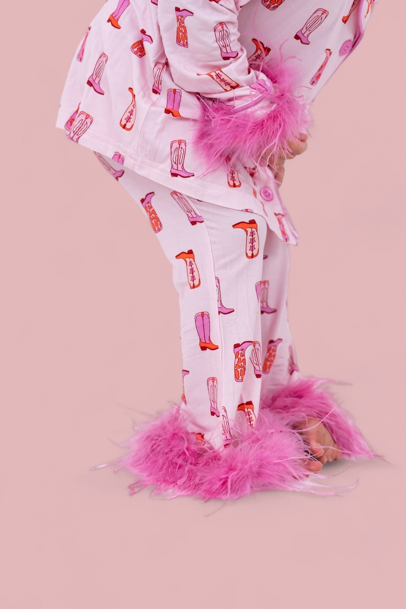 Exclusive Yee Haw Hollie Girl's Flare Feathered Dream Set