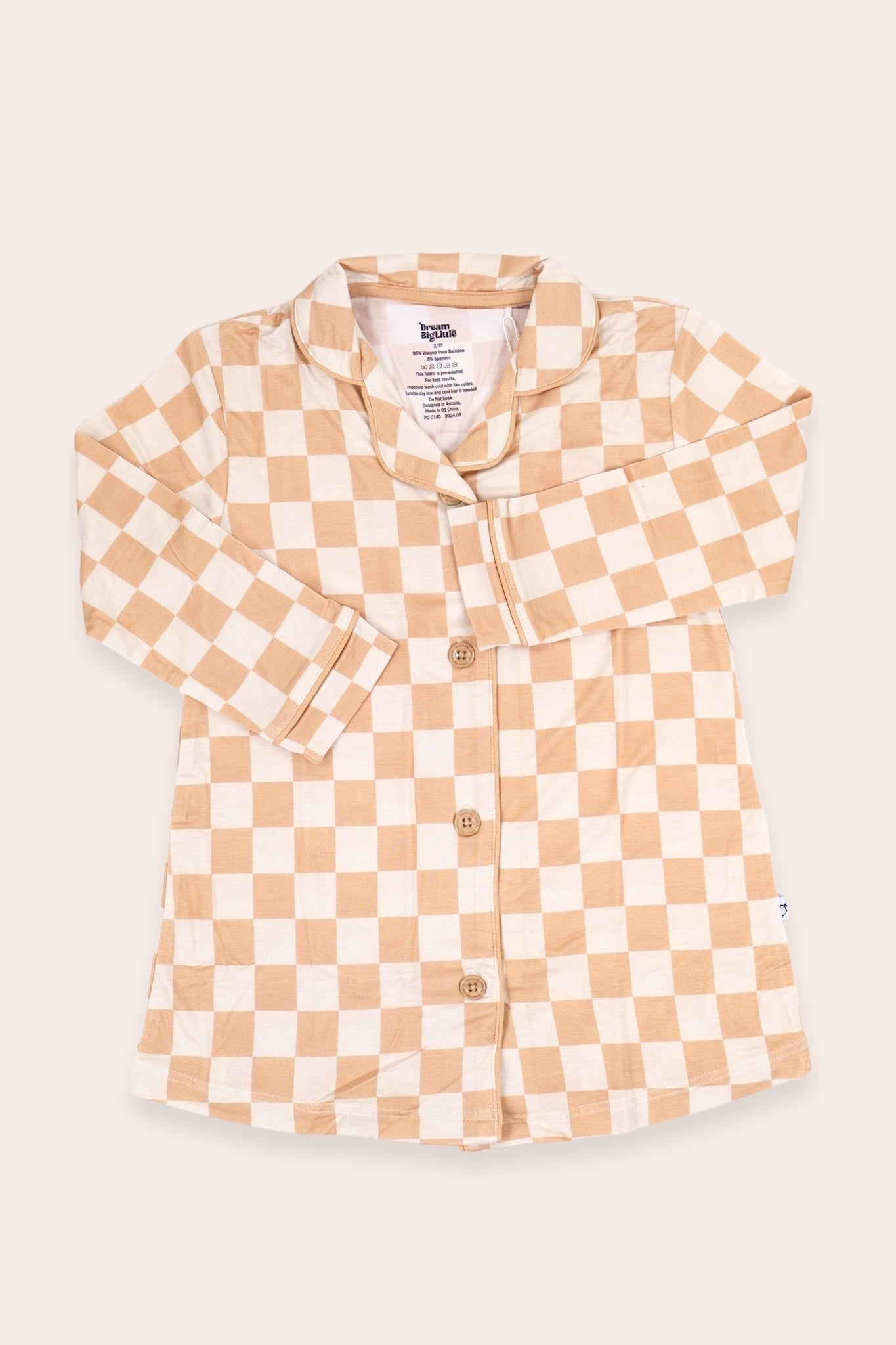 Sandy Checkers Girl's Dream Gown