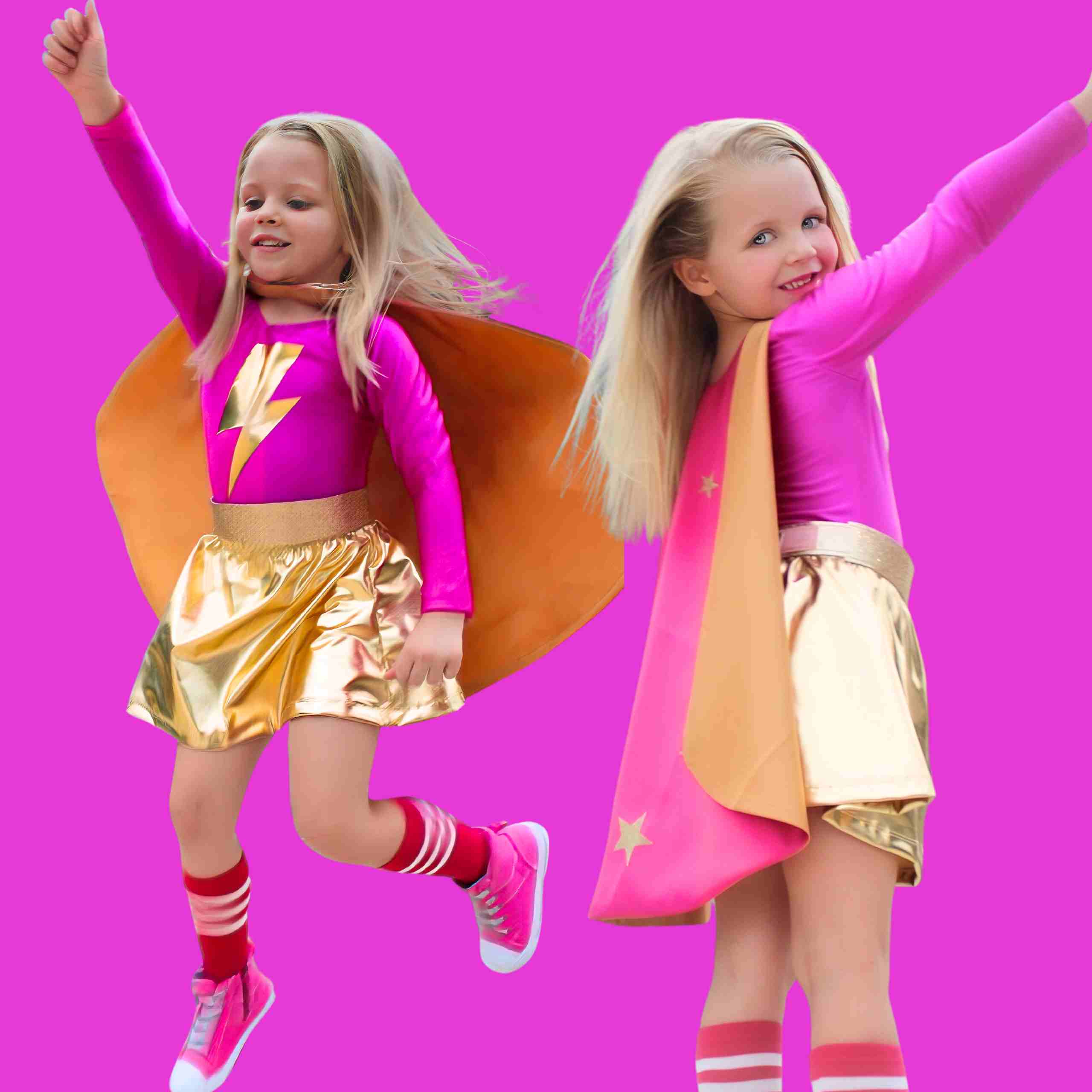 Superhero Star Costume Set, Pink