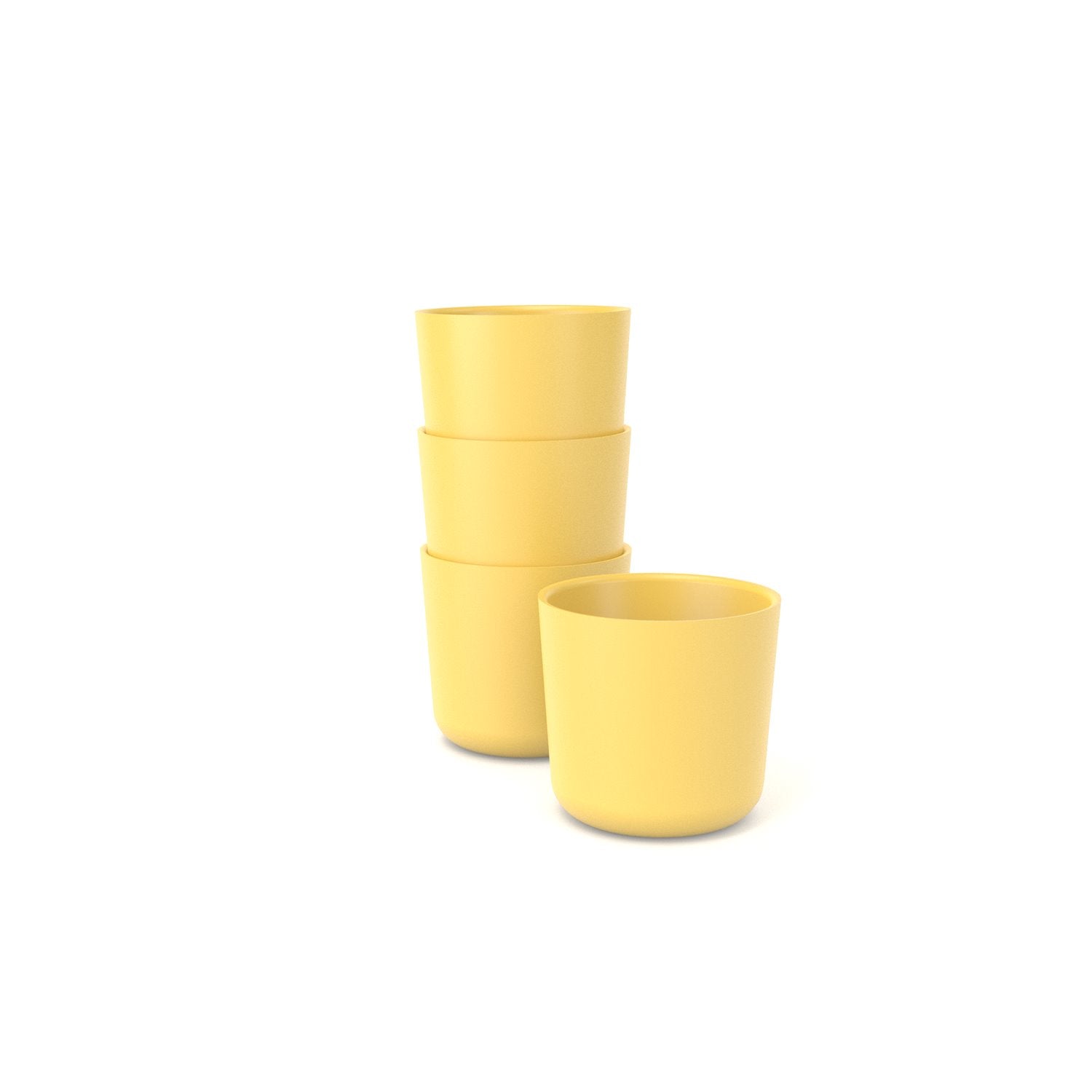 Bamboo Small Cup - 4 Piece Set Lemon