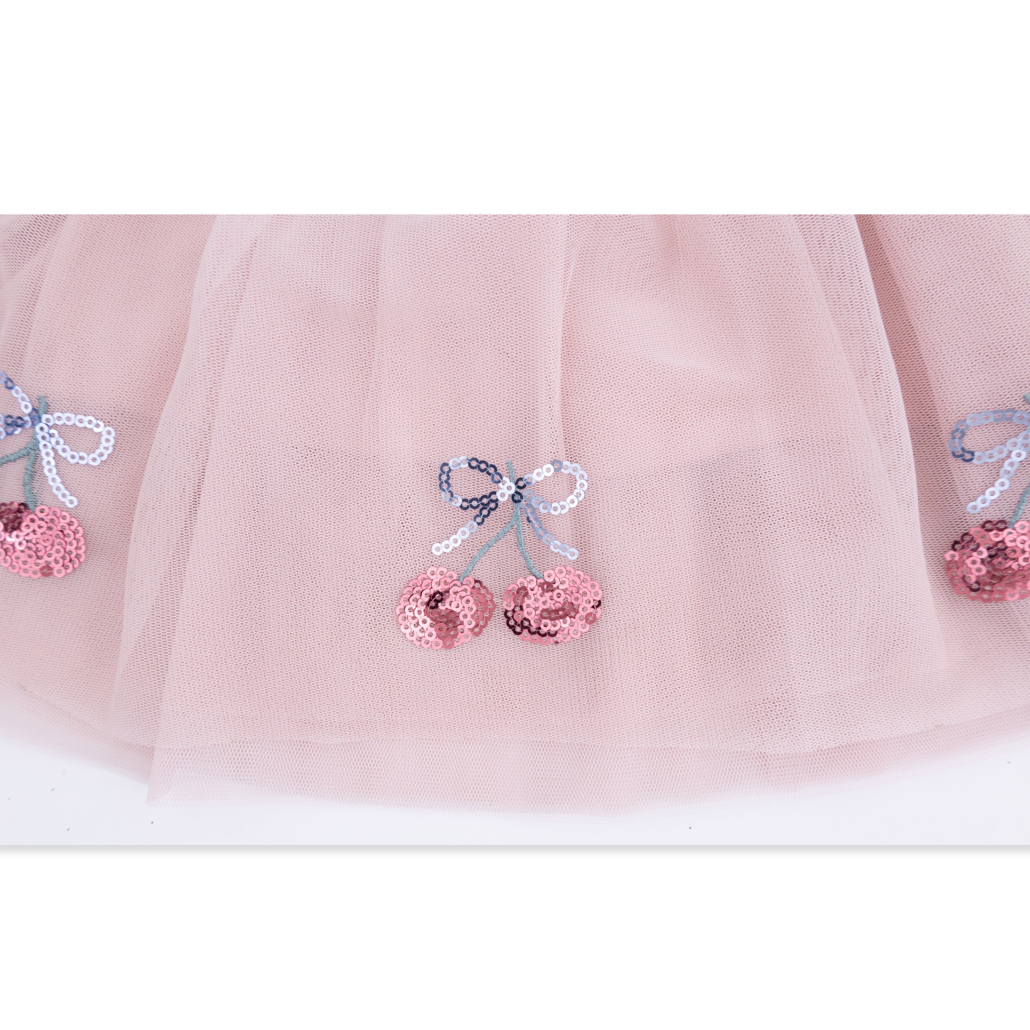 Sweet Bow Cherries - Tutu Skirt With Bike Shorts
