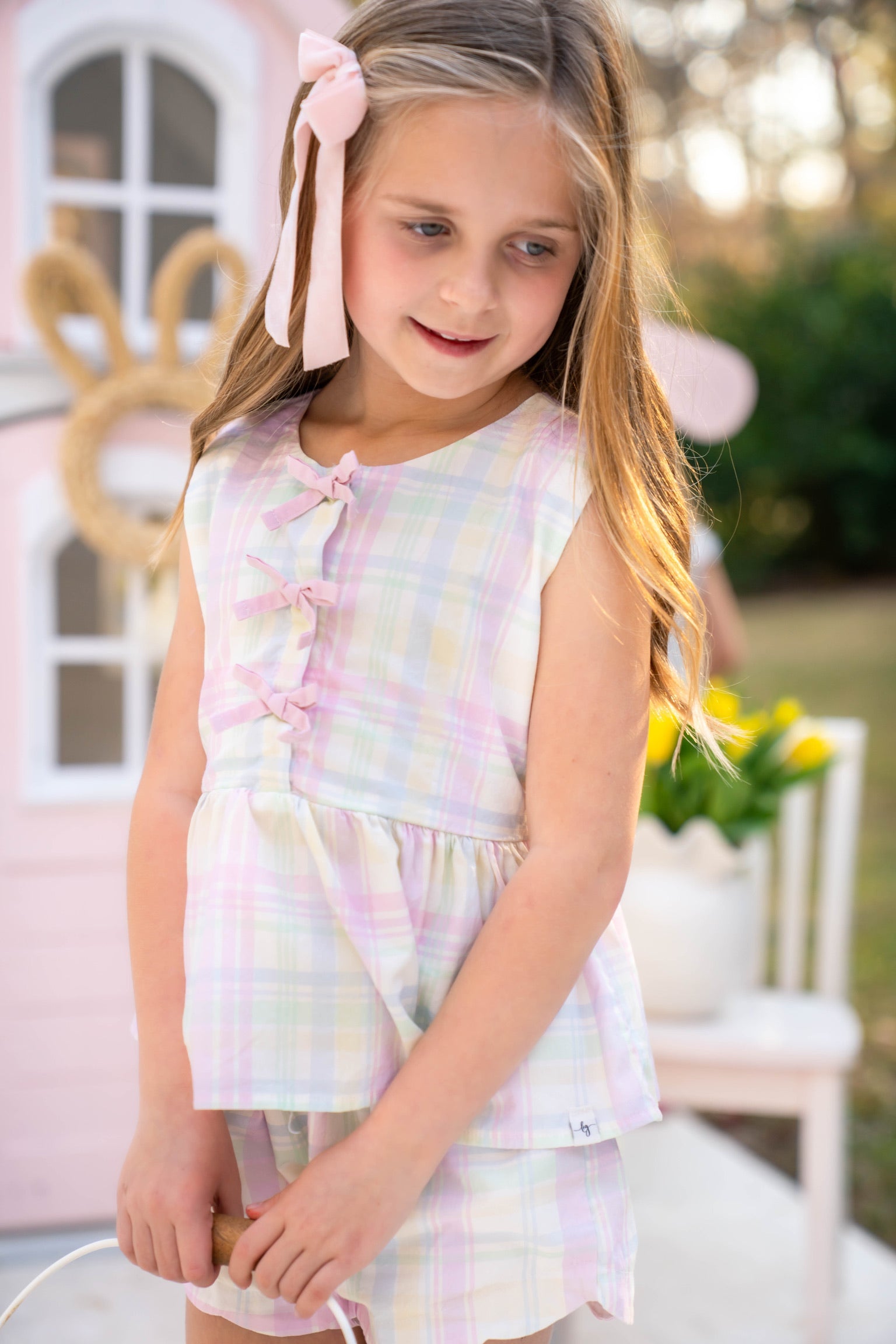 Taffy Plaid Shorts Set