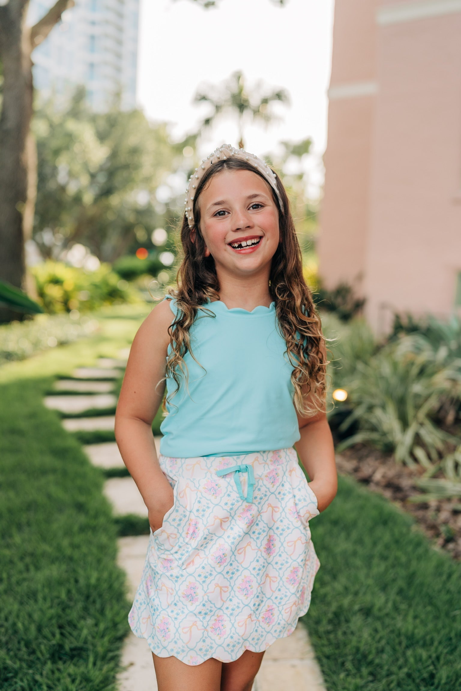 Floral Fancies Skort And Shirt Set