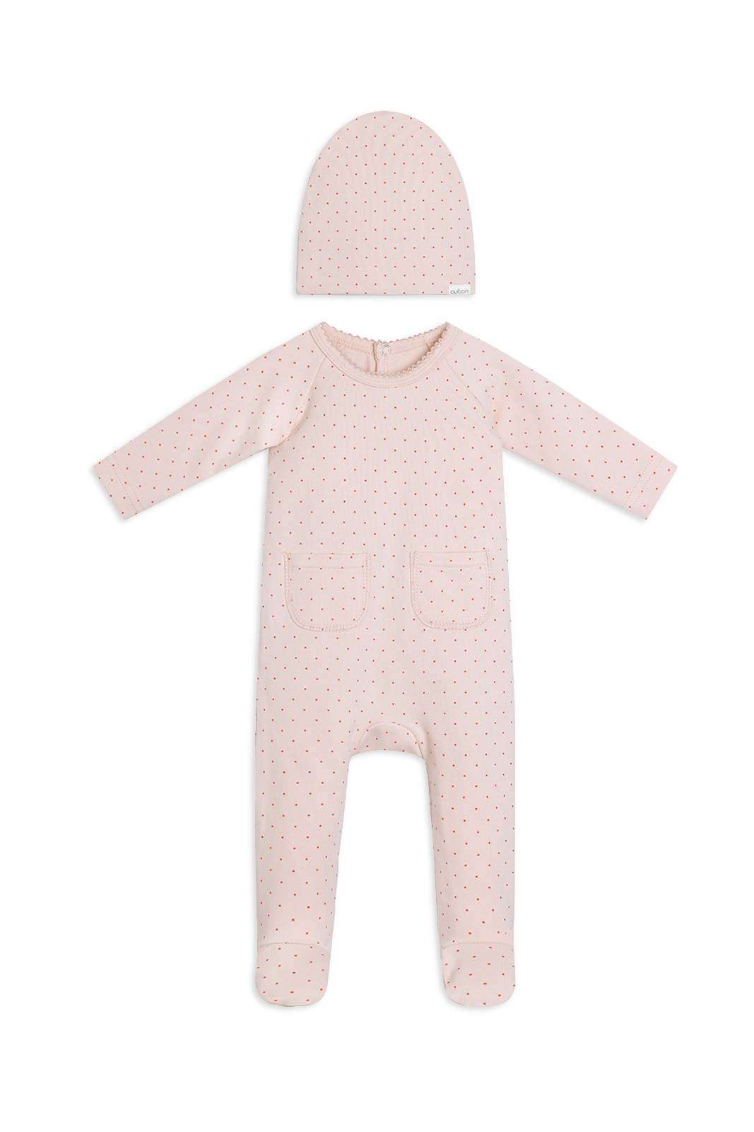 Red Dot Footie & Hat