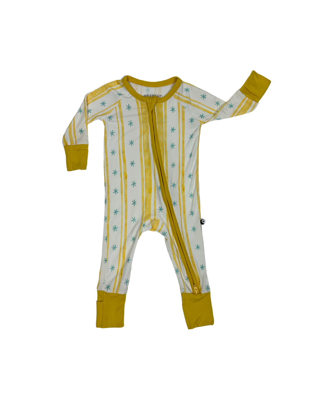 Starlight Stripe - Zipper Footie Pajamas