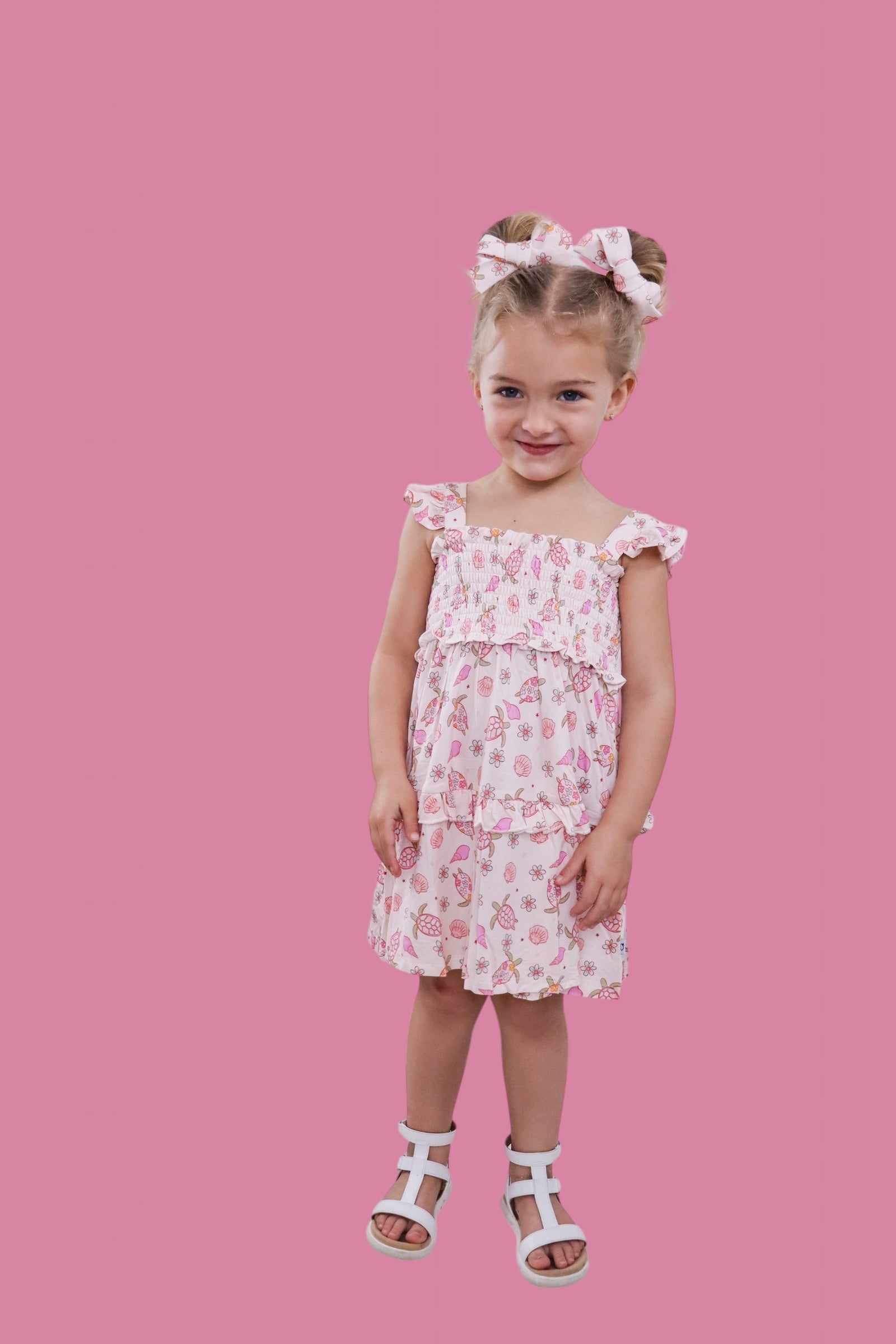 Exclusive Love Your Shell Dream Smocked Babydoll Dress