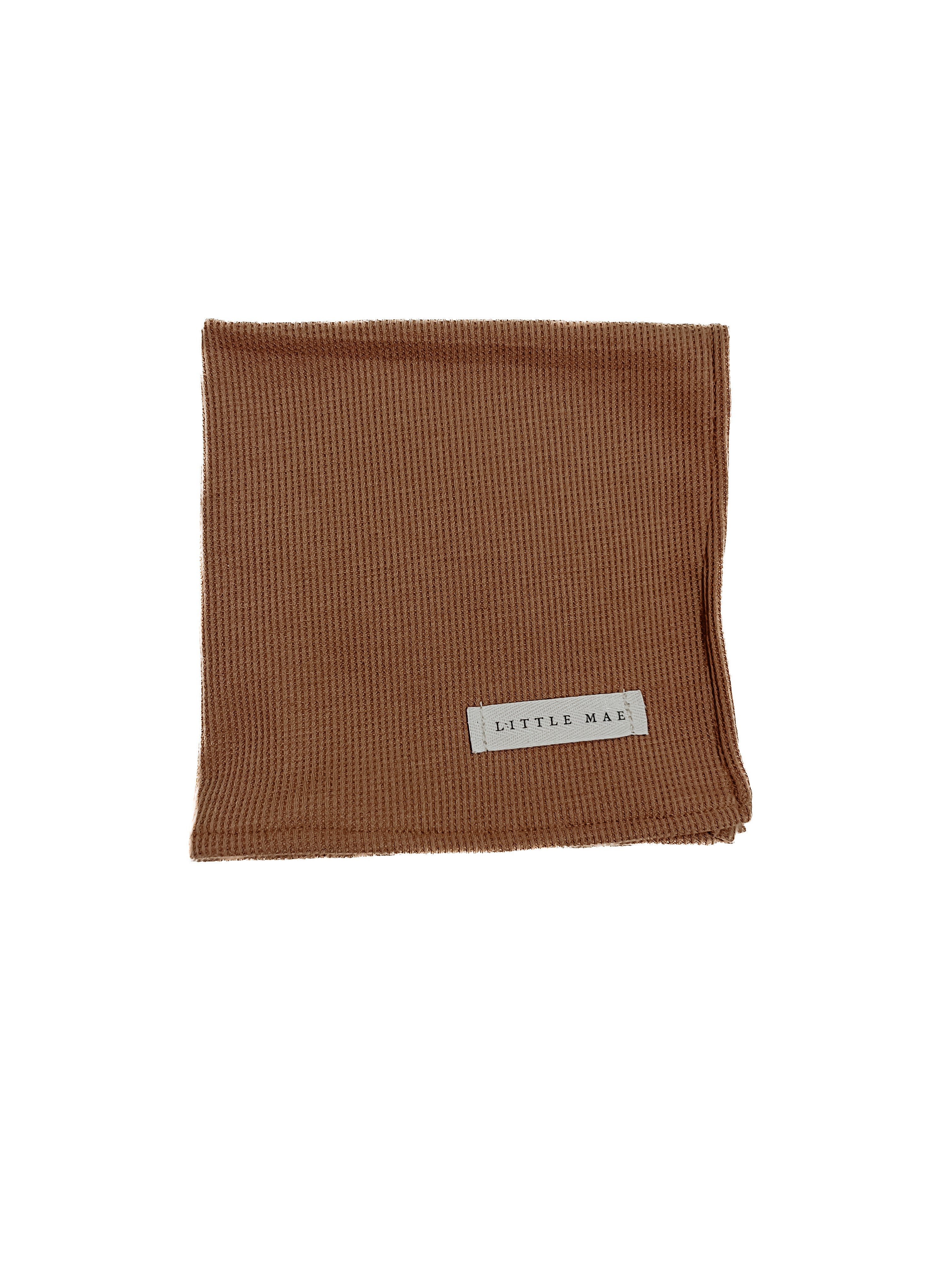 Caramel Waffle Knit Blanket